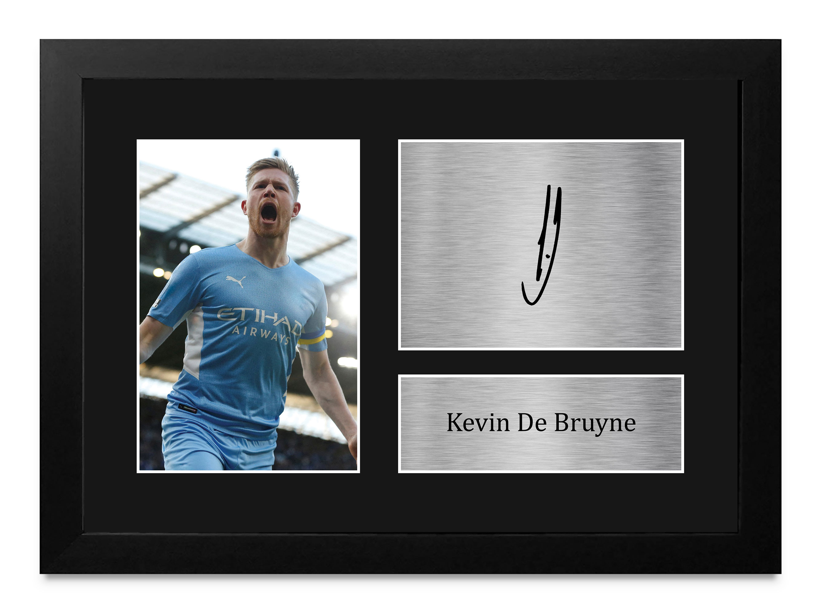 Kevin De Bruyne Signed Pre Printed Autograph Photo Memorabilia