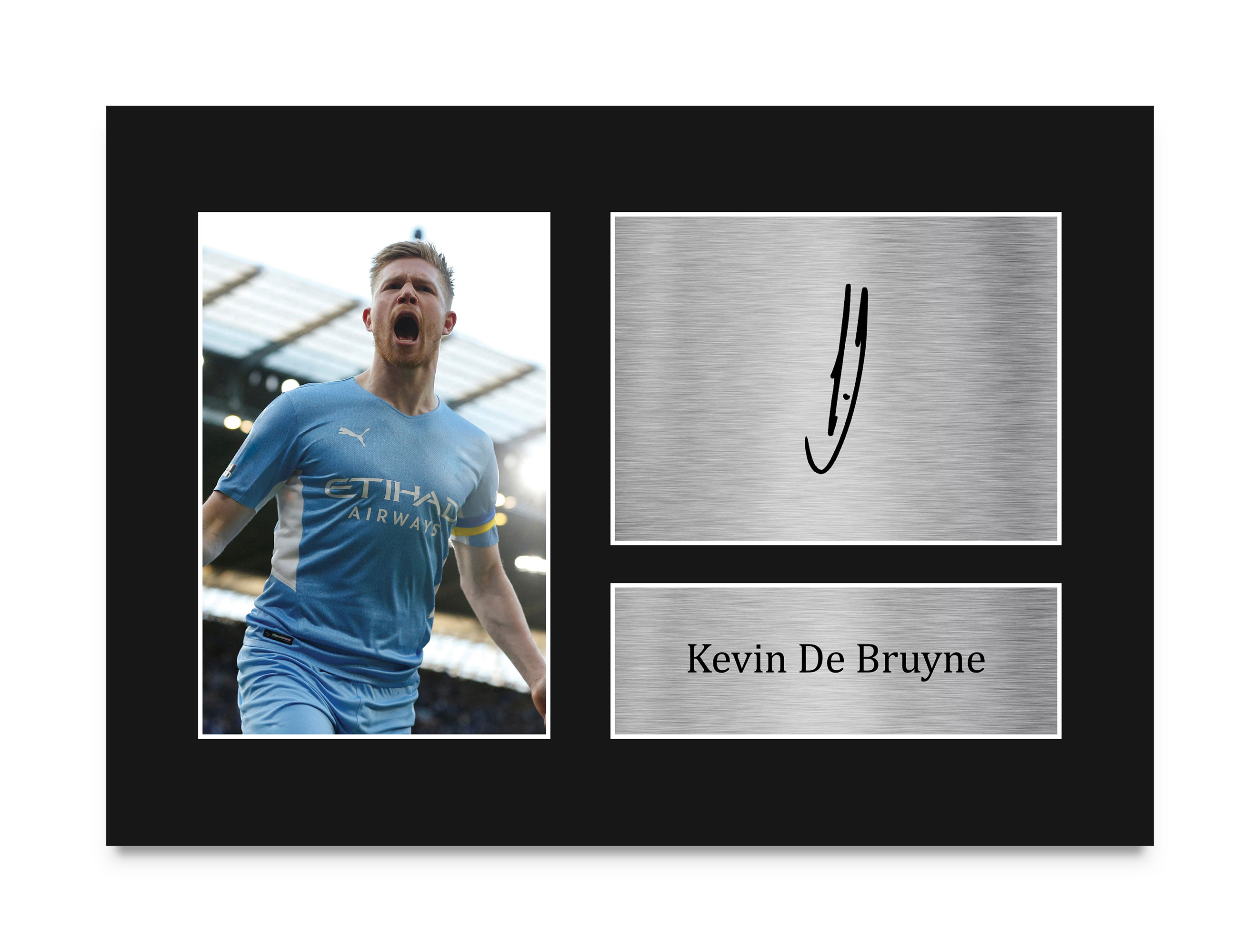 Kevin De Bruyne Signed Pre Printed Autograph Photo Memorabilia