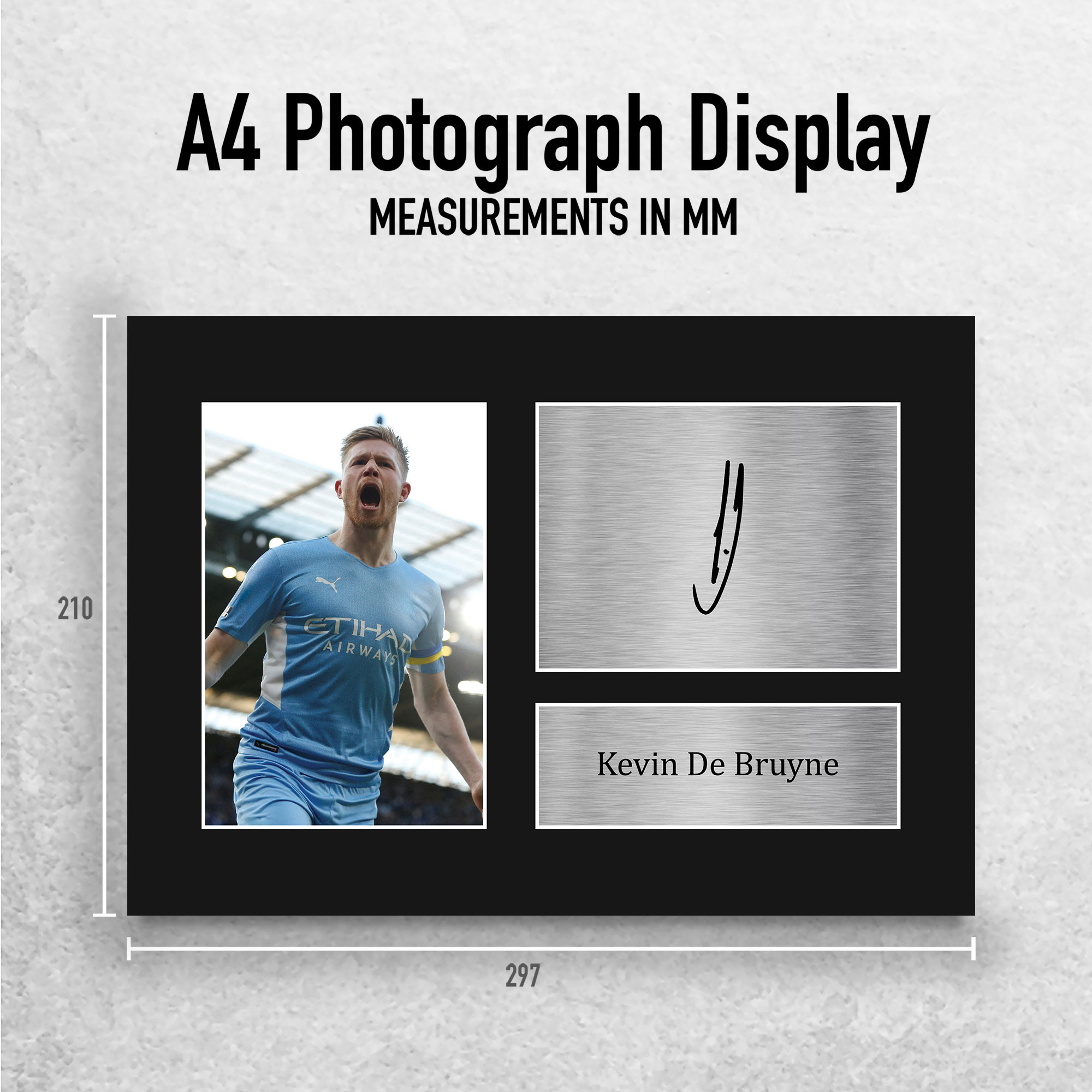 Kevin De Bruyne Signed Pre Printed Autograph Photo Memorabilia