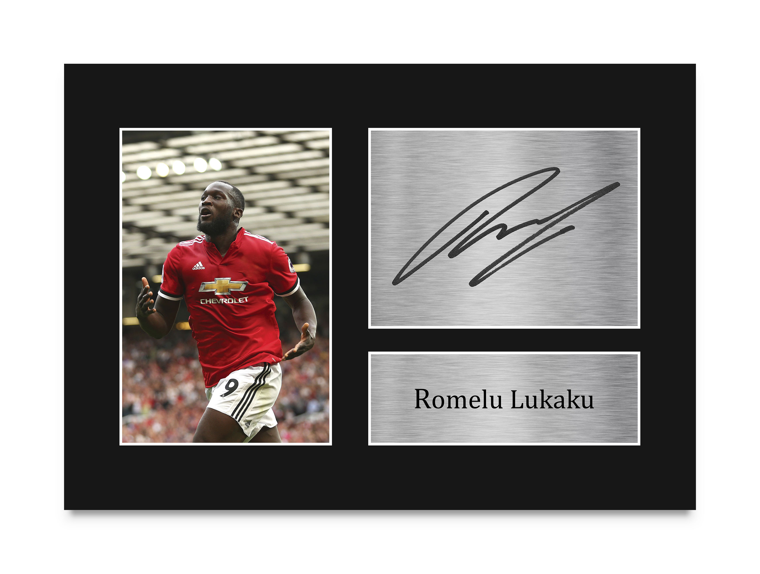 Gifts for Fans Romelu Lukaku Signed A4 Framed Printed Autograph | eBay