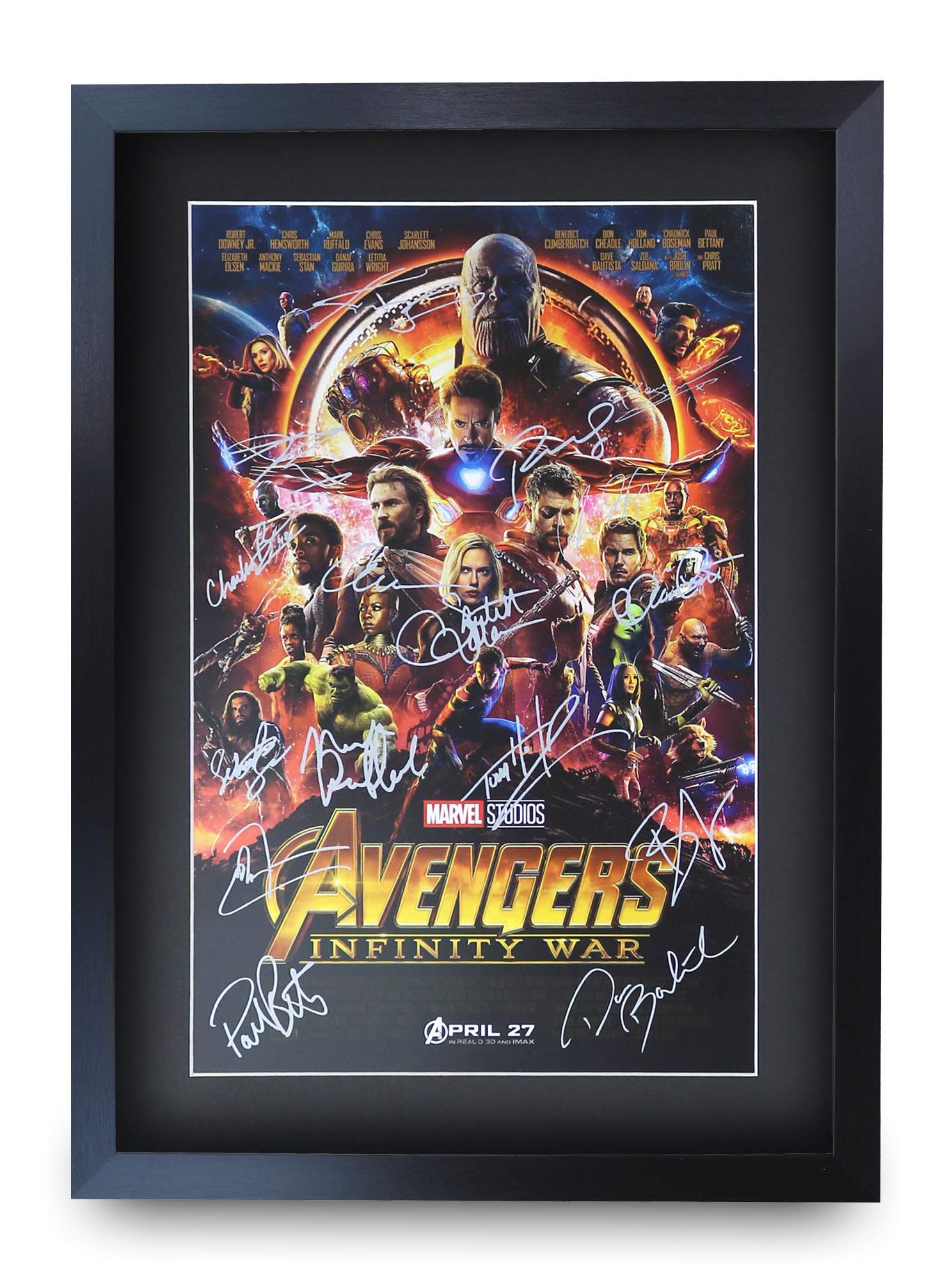 Avengers Signature Poster, Marvel Avengers Wall Art