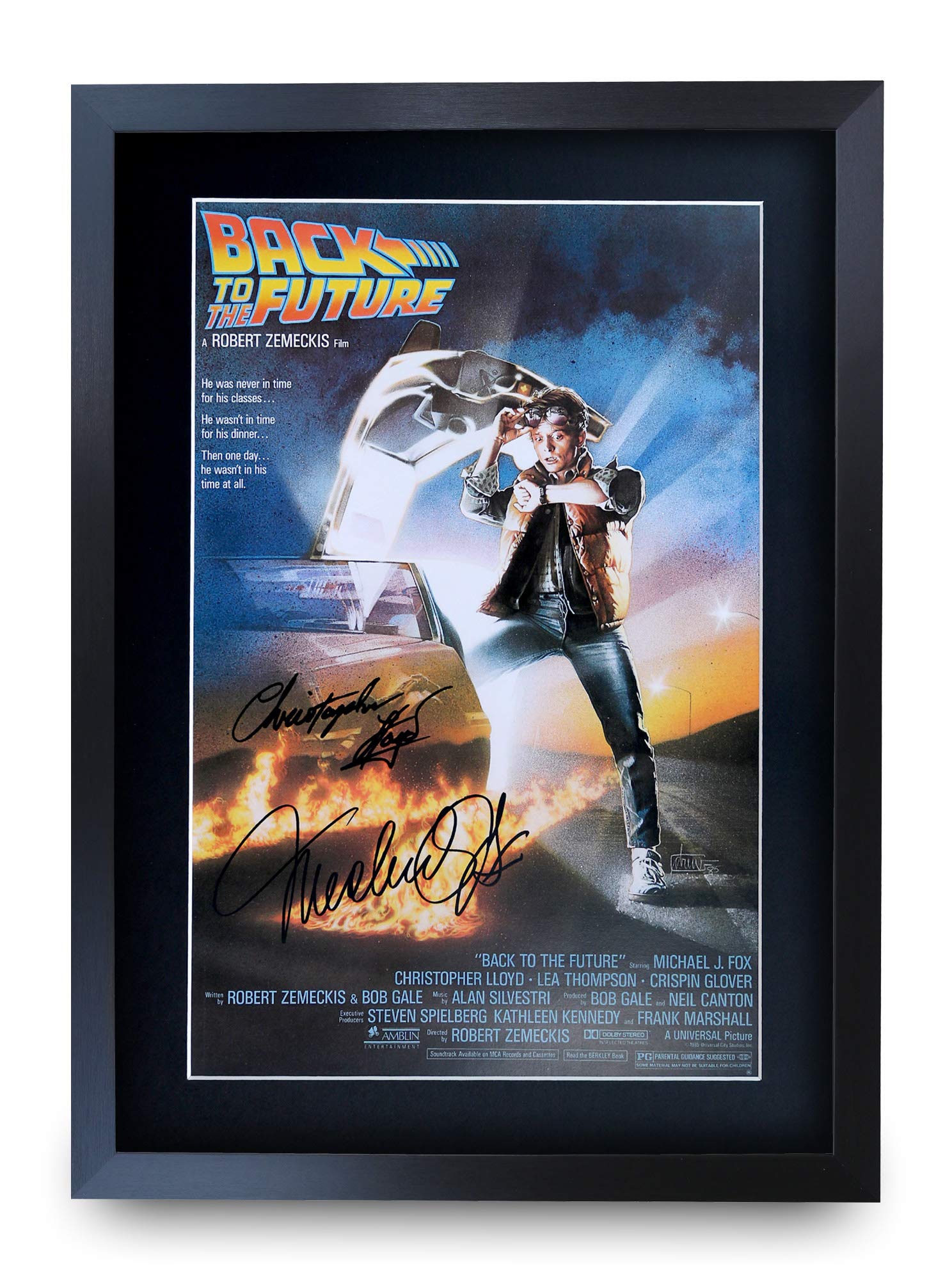 Back To The Future A3 Framed Movie Film Poster Signed Autograph Printed Gift eBay