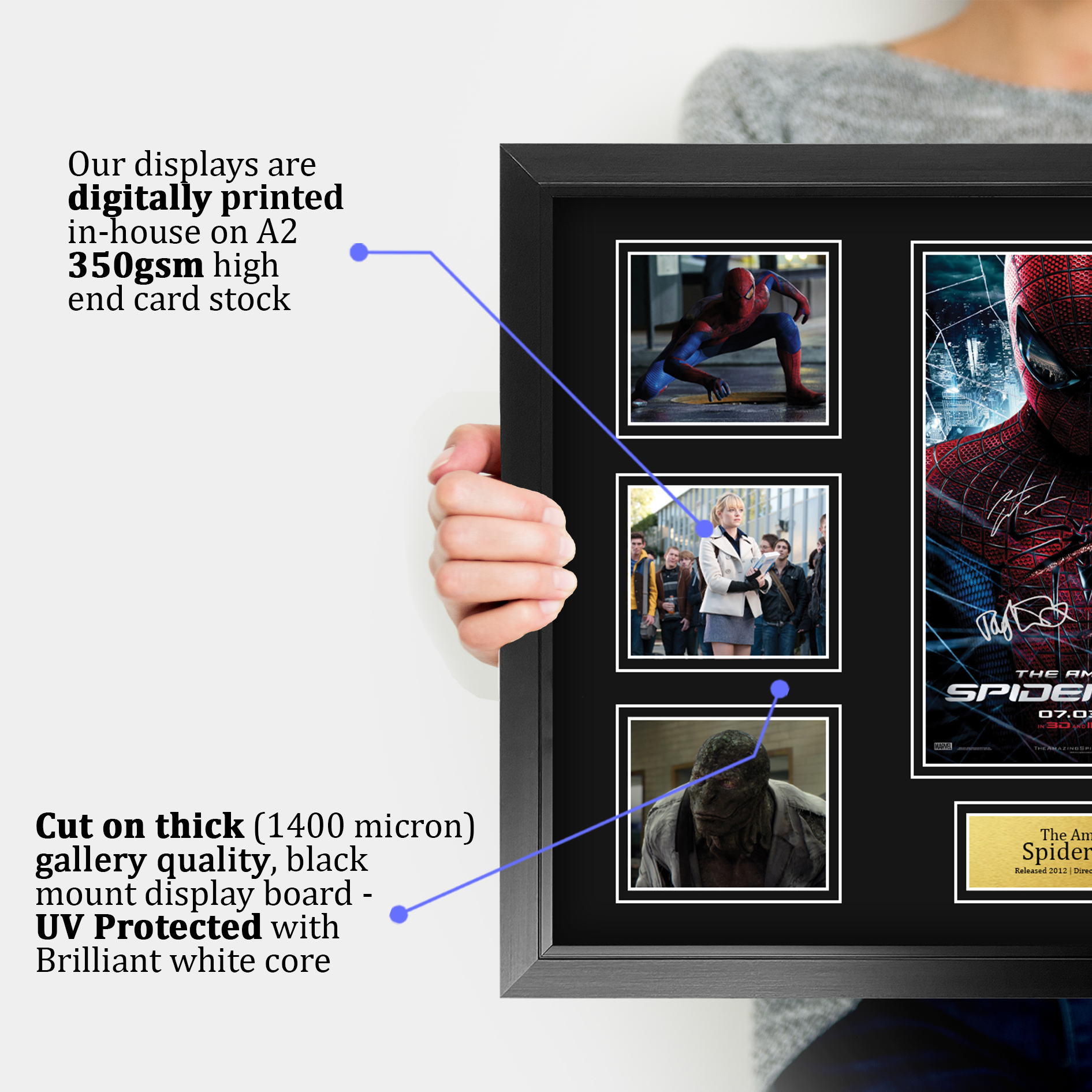 Amazing Spider-Man 1 Cool Gift Idea Printed Poster Framed Picture for Movie Fans - Picture 25 of 29