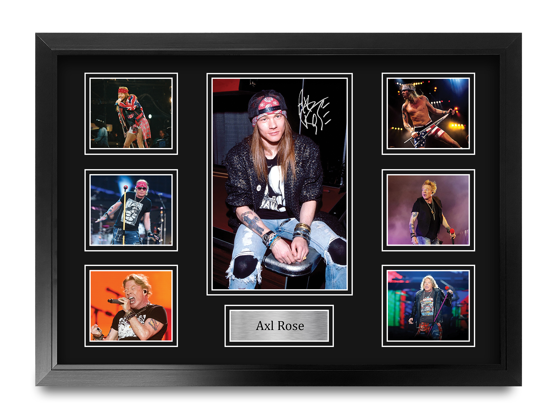 Axl Rose Signed Pre Printed Autograph A4 Photo Gift For a Guns n
