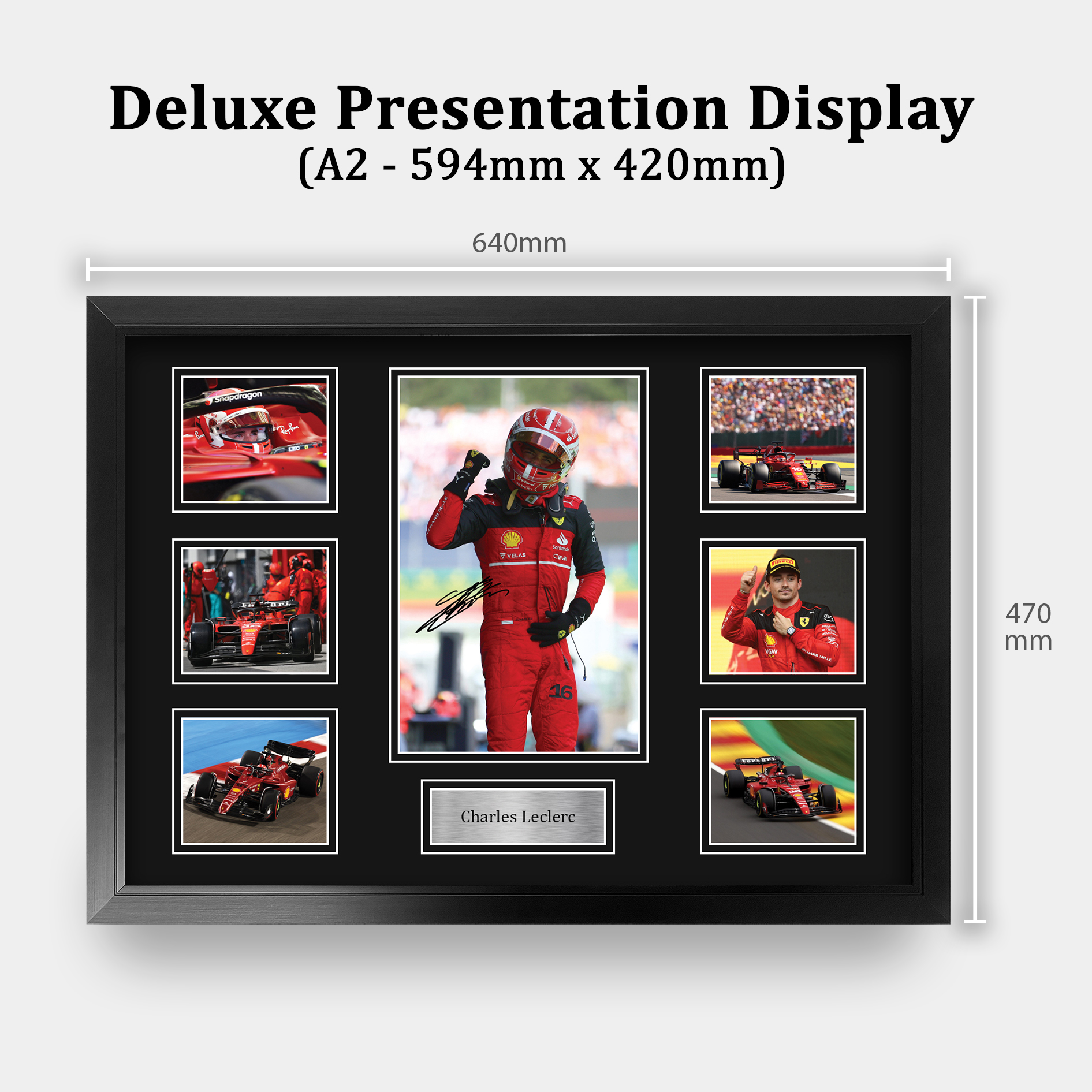 Charles Leclerc ottima idea regalo stampe fotografiche incorniciate per appassionati di F1 Formula 1 - Foto 3 di 31