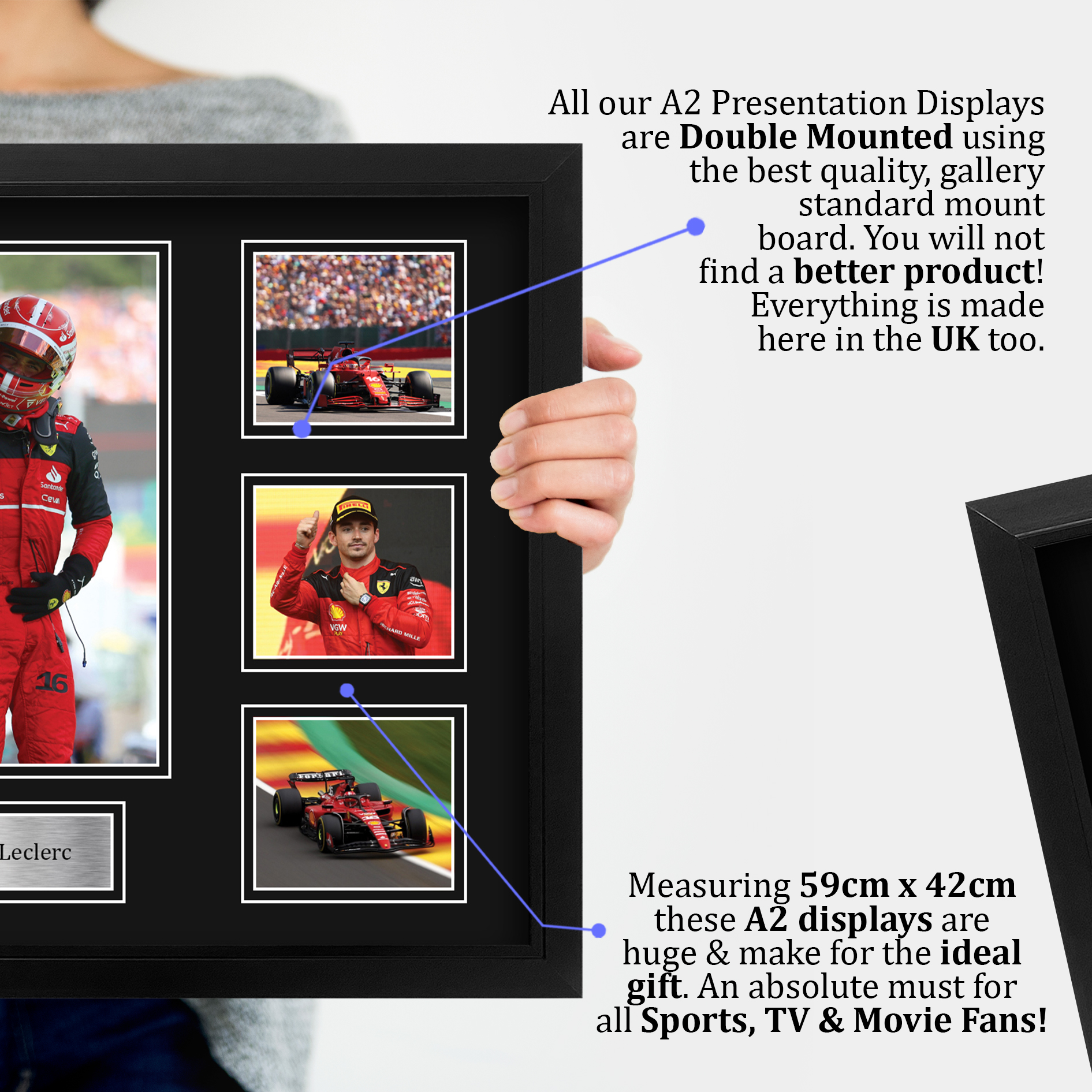 Charles Leclerc ottima idea regalo stampe fotografiche incorniciate per appassionati di F1 Formula 1 - Foto 5 di 31