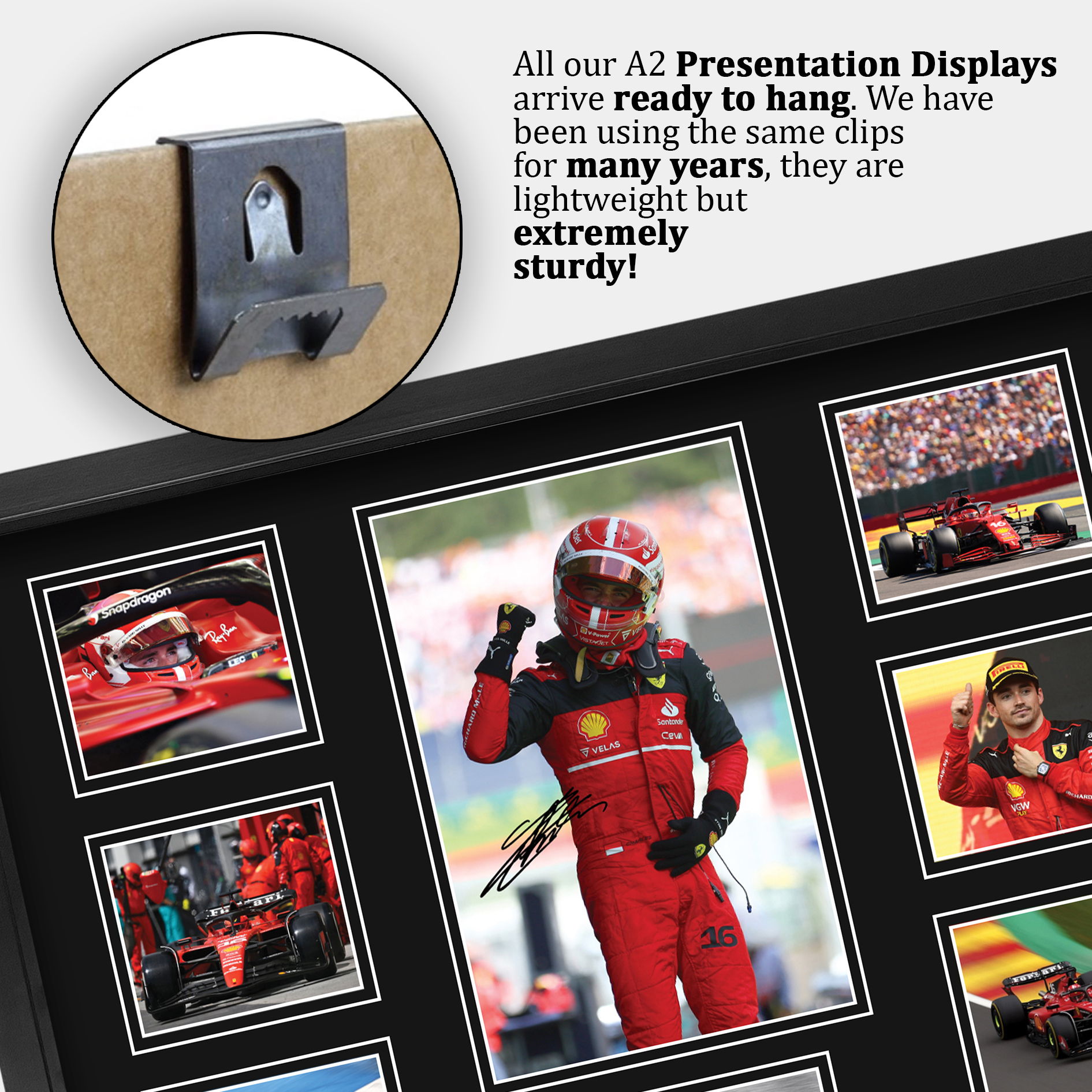 Charles Leclerc ottima idea regalo stampe fotografiche incorniciate per appassionati di F1 Formula 1 - Foto 6 di 31