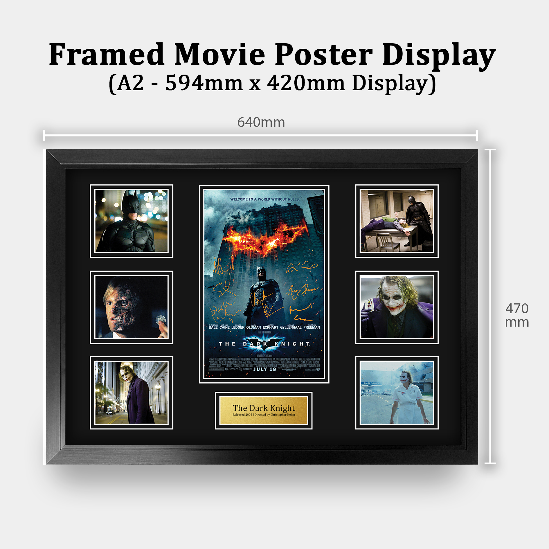 Batman Begins Excellent Gift Idea Printed Poster Framed Picture for Movie Fans - Picture 17 of 85