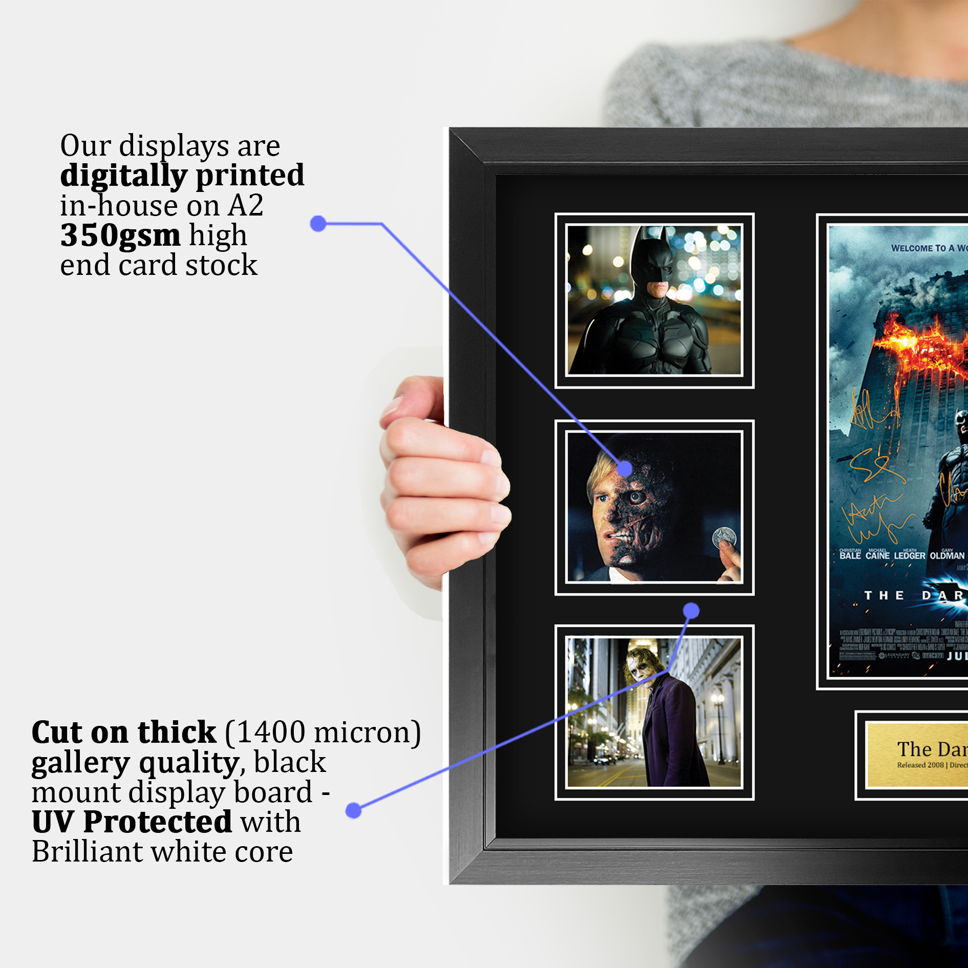 Batman Begins Excellent Gift Idea Printed Poster Framed Picture for Movie Fans - Picture 18 of 85