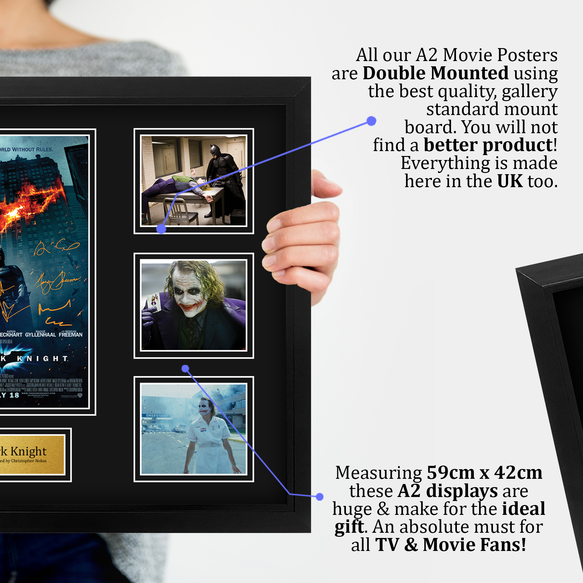 Batman Begins Excellent Gift Idea Printed Poster Framed Picture for Movie Fans - Picture 19 of 85