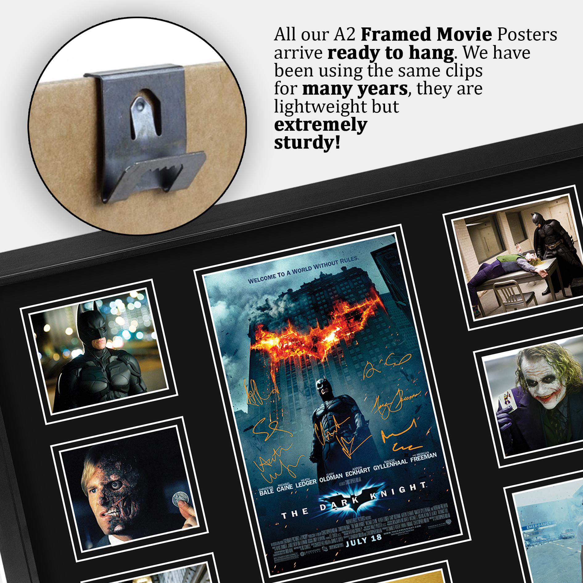 Batman Begins Excellent Gift Idea Printed Poster Framed Picture for Movie Fans - Picture 20 of 85