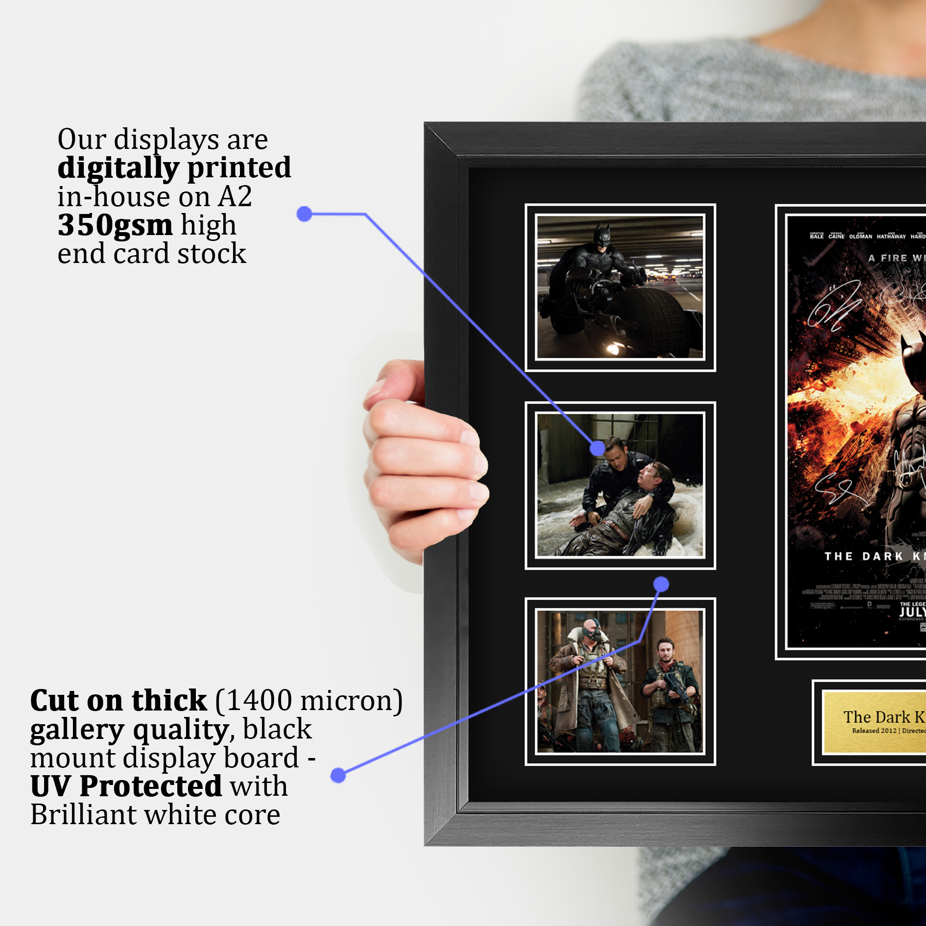 Batman Begins Excellent Gift Idea Printed Poster Framed Picture for Movie Fans - Picture 81 of 85