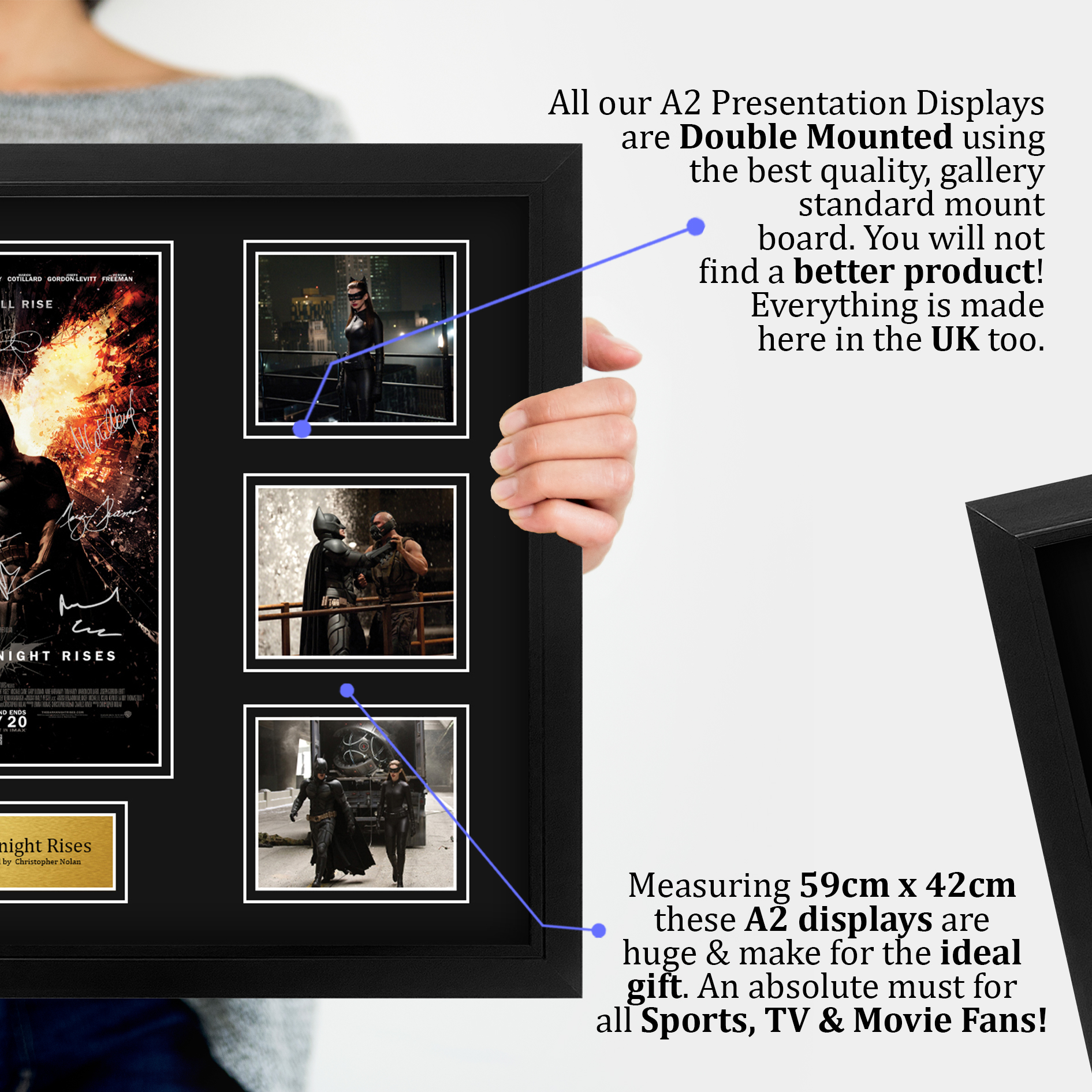 Batman Begins Excellent Gift Idea Printed Poster Framed Picture for Movie Fans - Picture 82 of 85