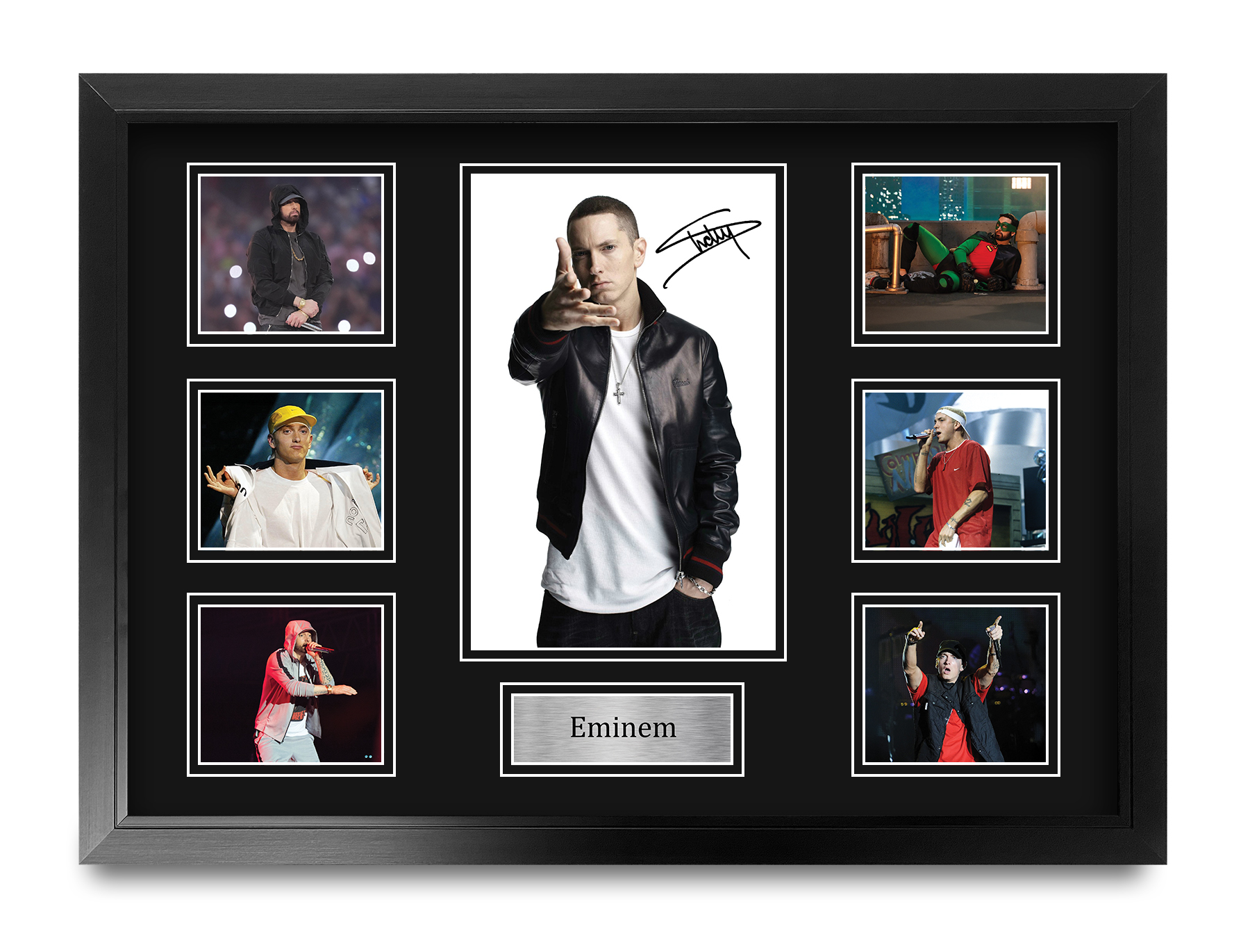 Eminem Signed A4 Framed Printed Autograph Picture Music Rap Print