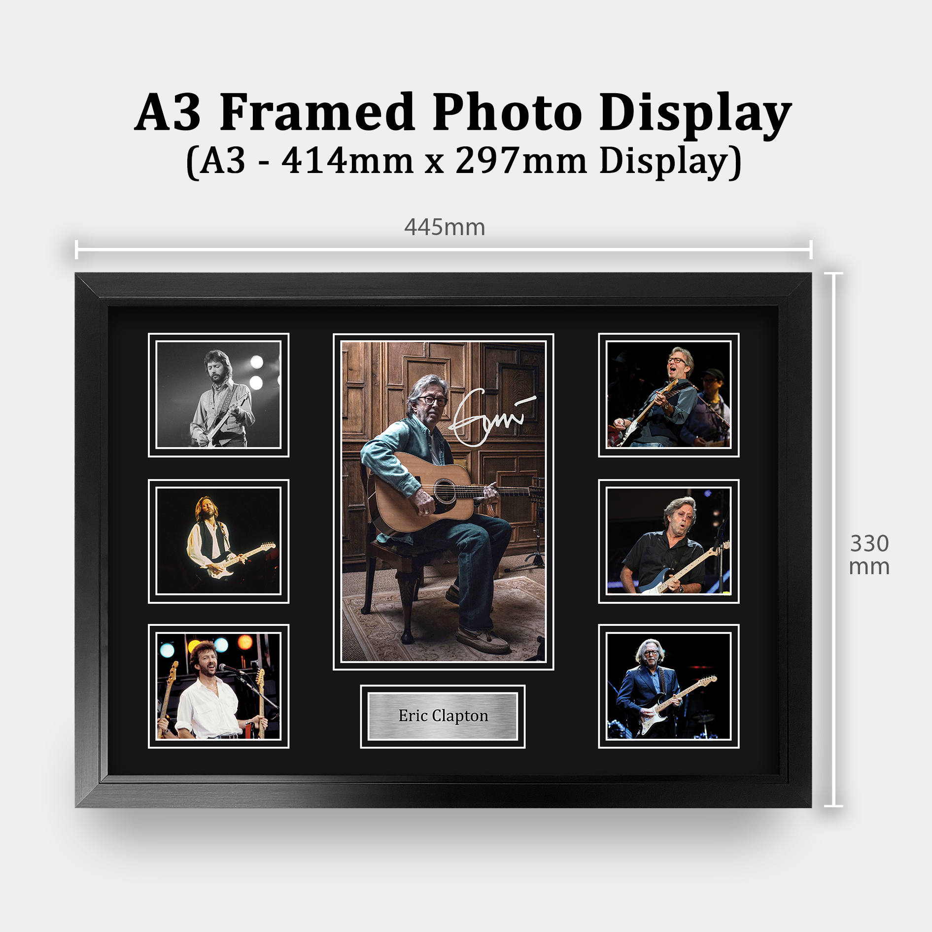 Eric Clapton Signed Pre Printed Autograph A4 Photo Gift For a Rock