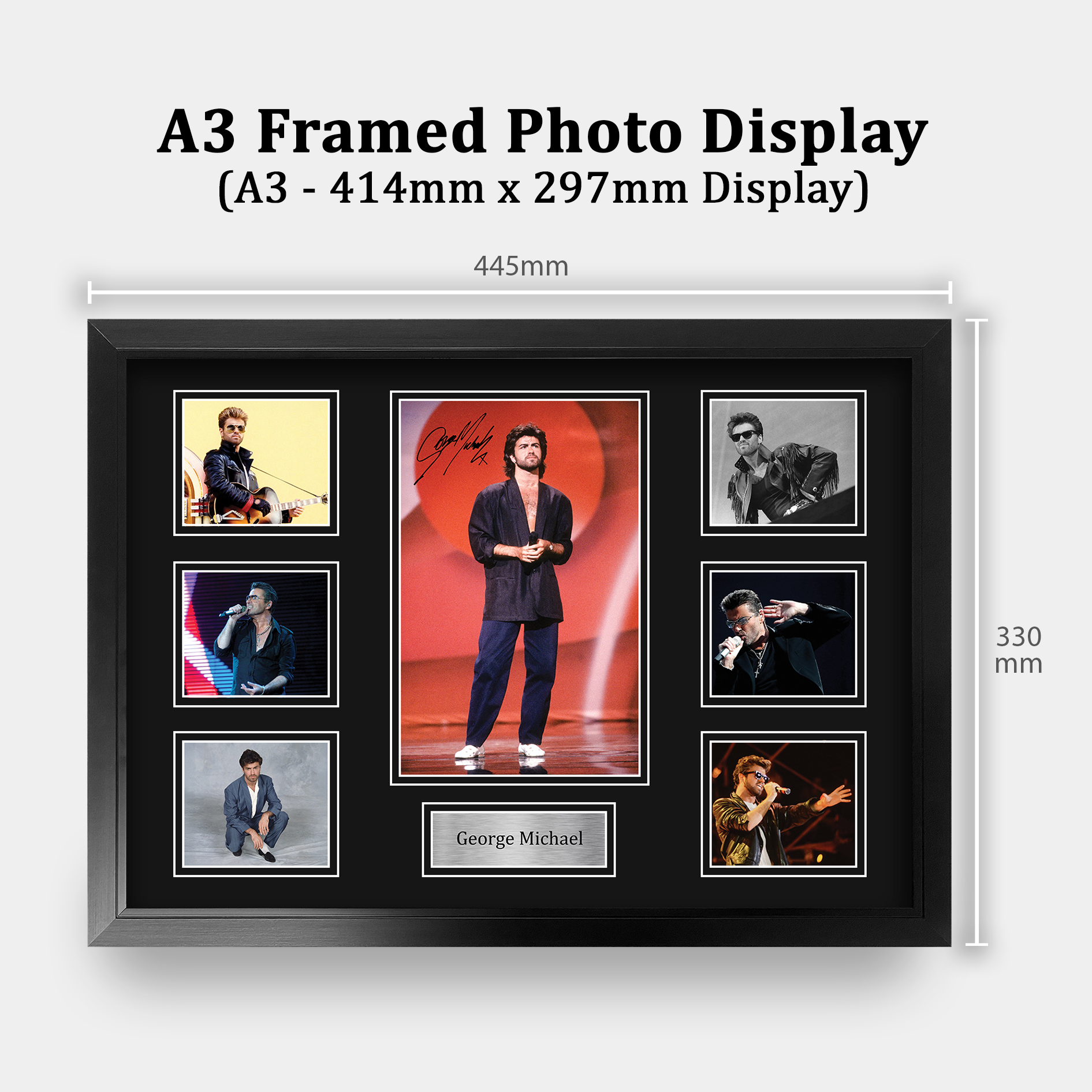 George Michael Signed Pre Printed Autograph A4 Photo Gift For a Pop Fan - Bild 26 von 31