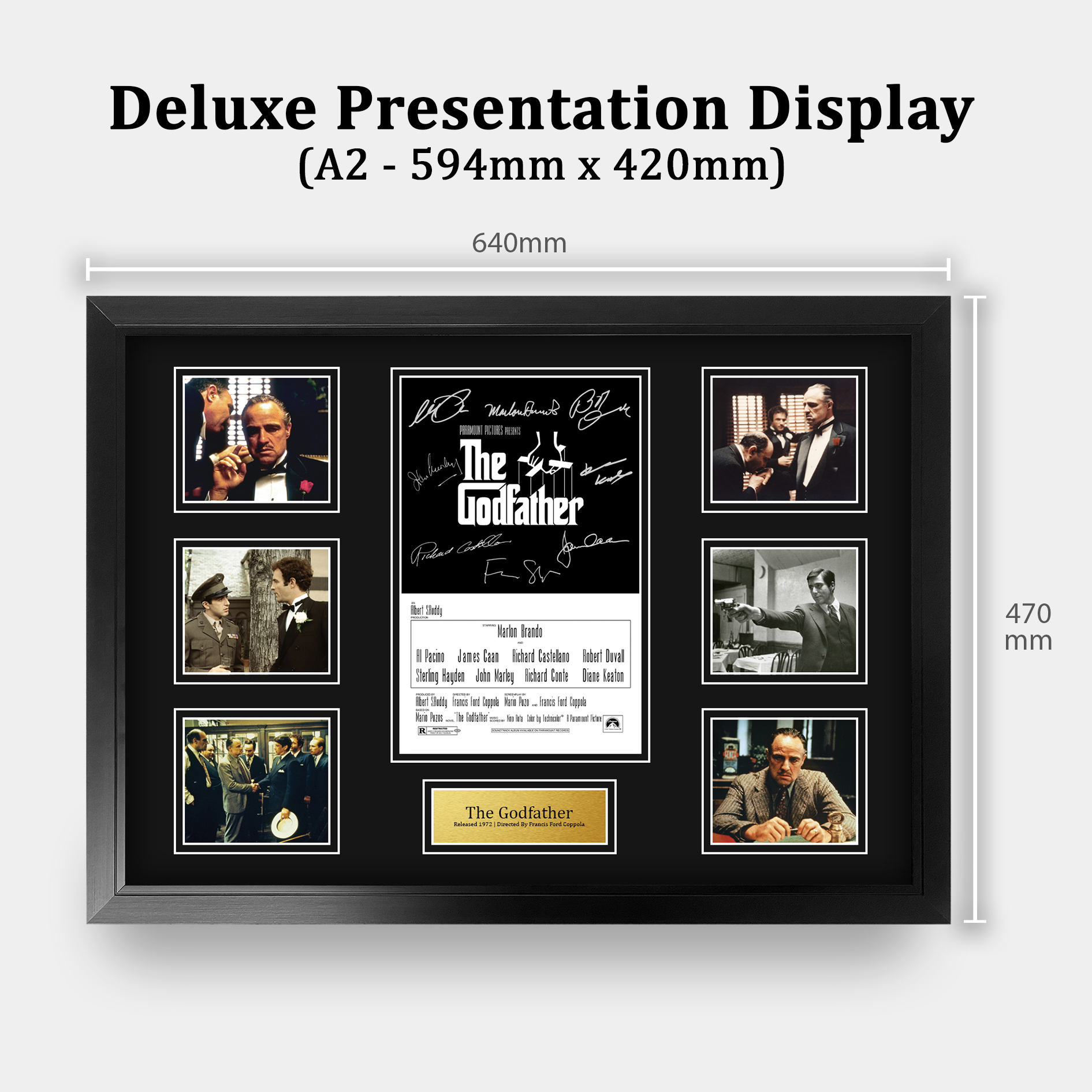 The Godfather Excellent Gift Idea Framed Autograph Picture Print to Movie Fans - Picture 38 of 57