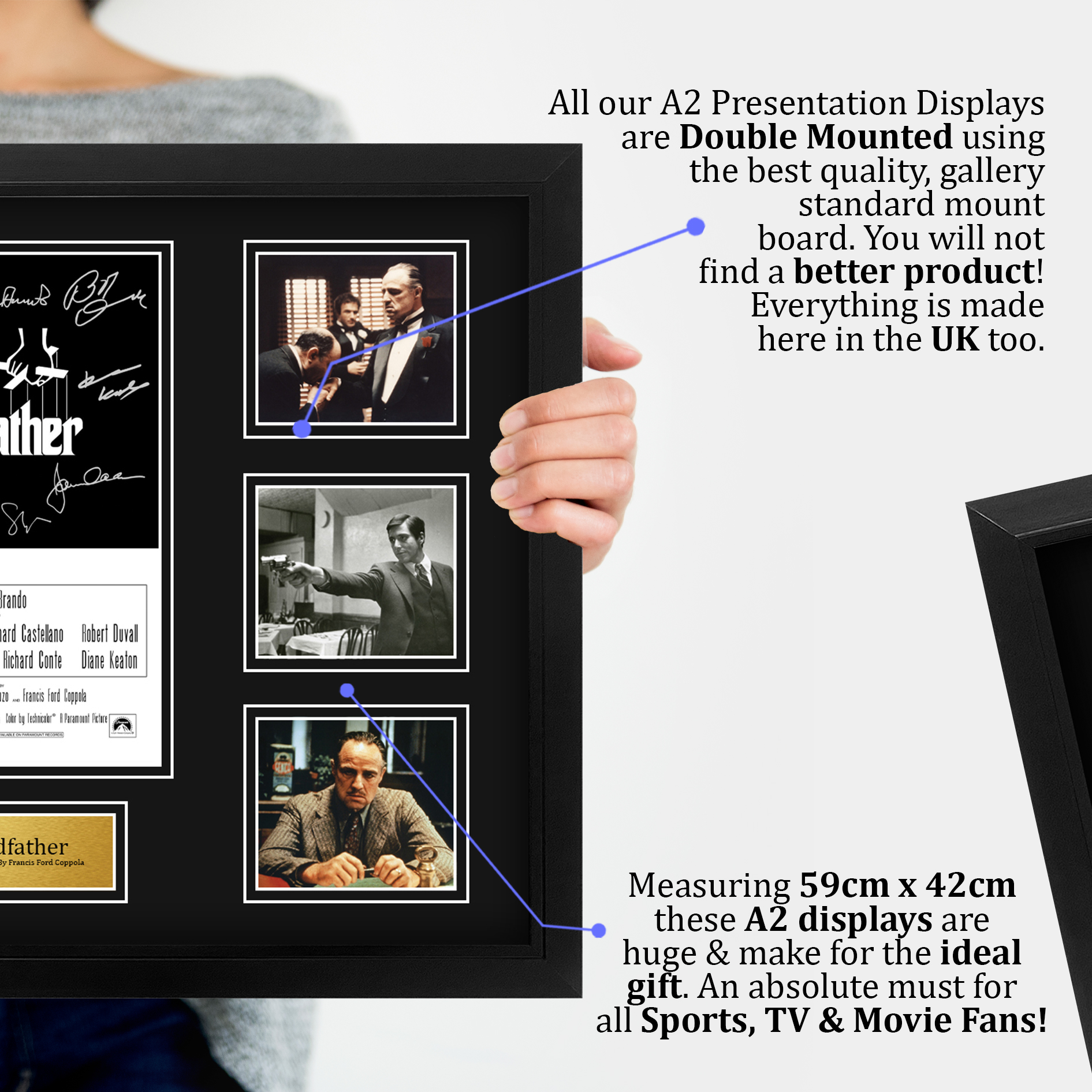 The Godfather Excellent Gift Idea Framed Autograph Picture Print to Movie Fans - Picture 40 of 57