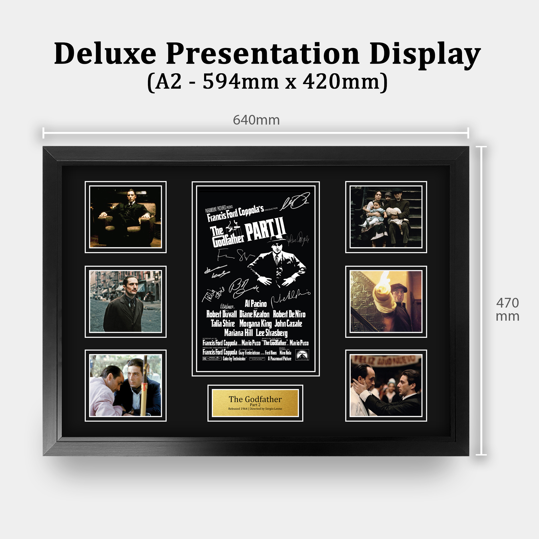 The Godfather Excellent Gift Idea Framed Autograph Picture Print to Movie Fans - Picture 45 of 57