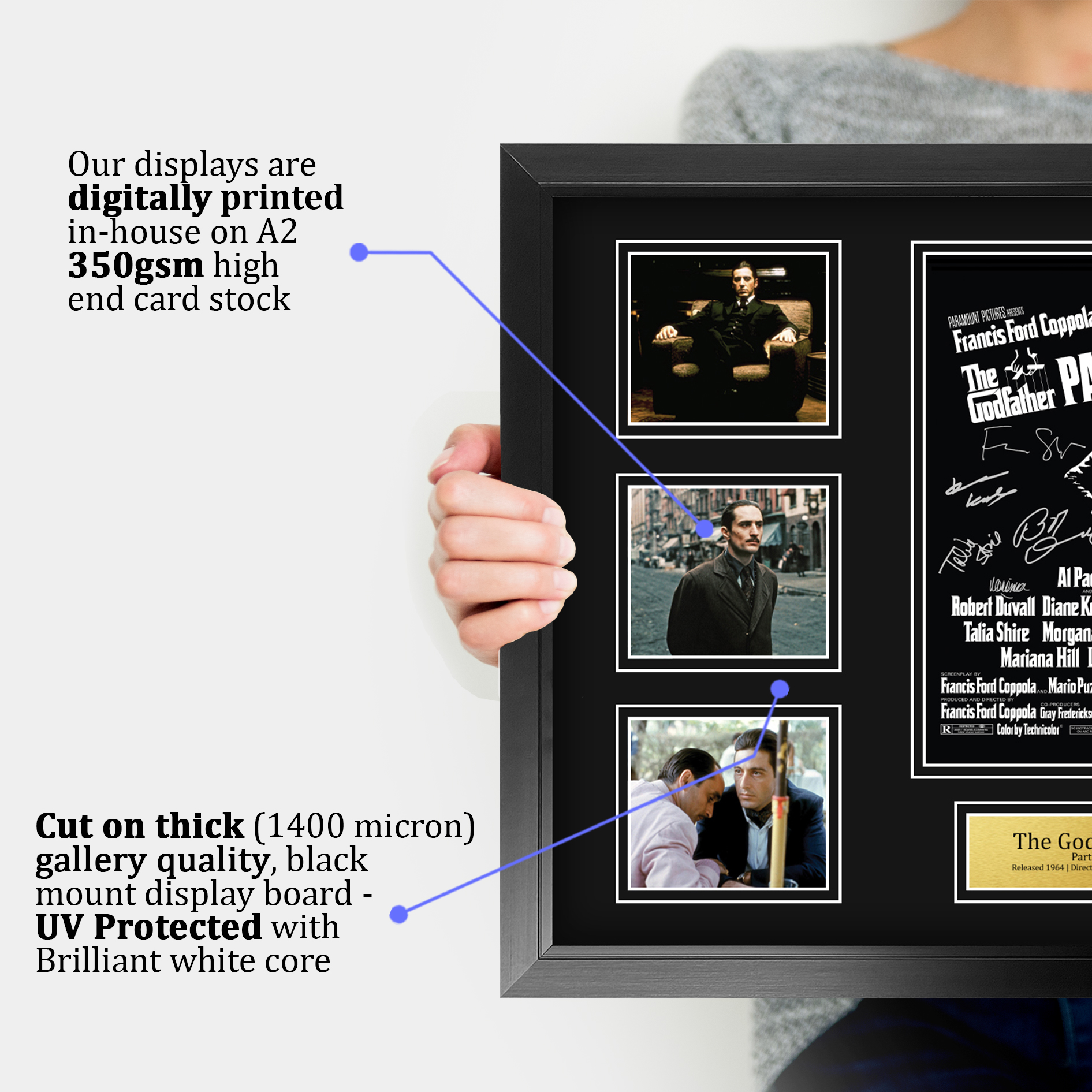 The Godfather Excellent Gift Idea Framed Autograph Picture Print to Movie Fans - Picture 46 of 57