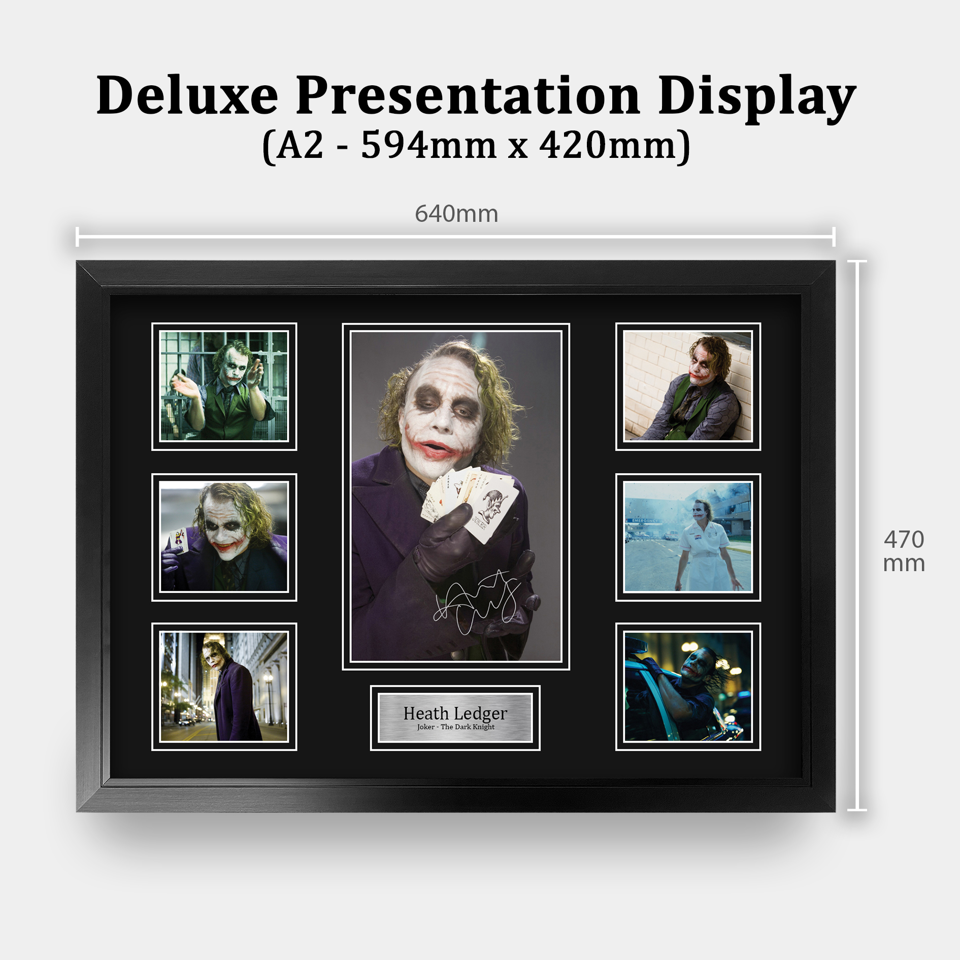 Heath Ledger Joker Cool Gift Idea Framed Autograph Picture