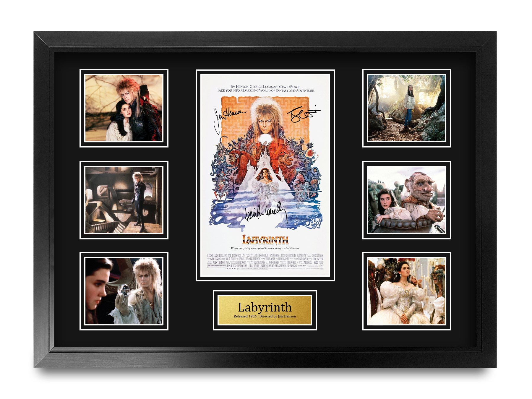 Labyrinth Ideal Gift Printed Framed Autograph Picture to Movie Memorabilia Fans - Picture 23 of 45