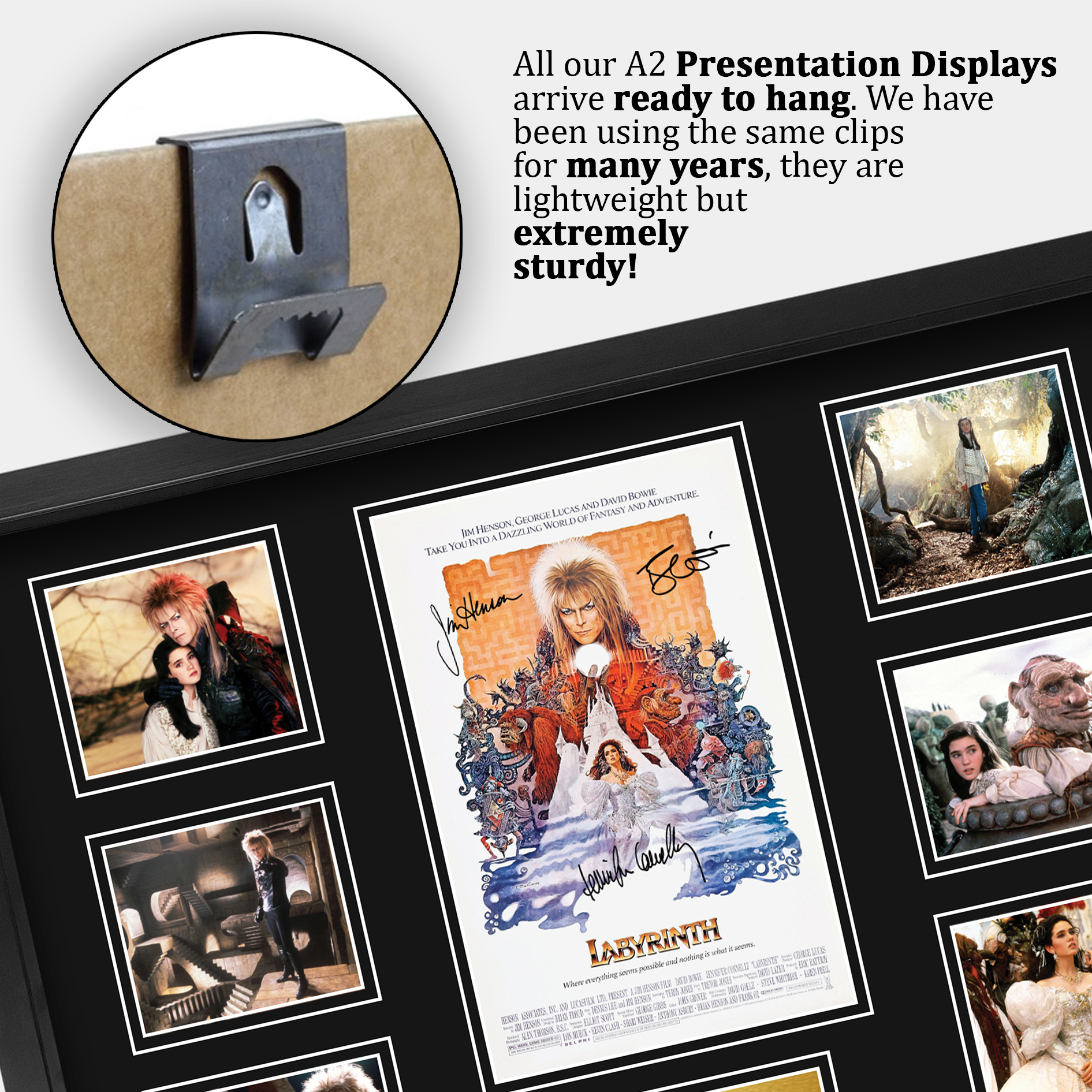 Labyrinth Ideal Gift Printed Framed Autograph Picture to Movie Memorabilia Fans - Picture 27 of 45
