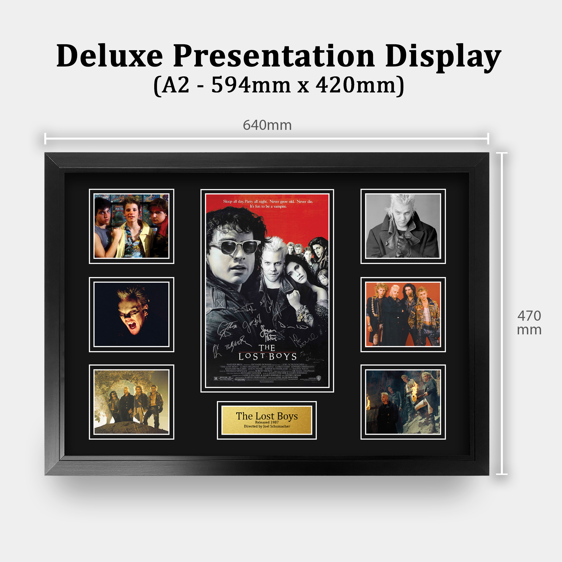 Lost Boys Ideal Gift Printed Framed Autograph Picture to Movie Memorabilia Fans - Picture 24 of 45