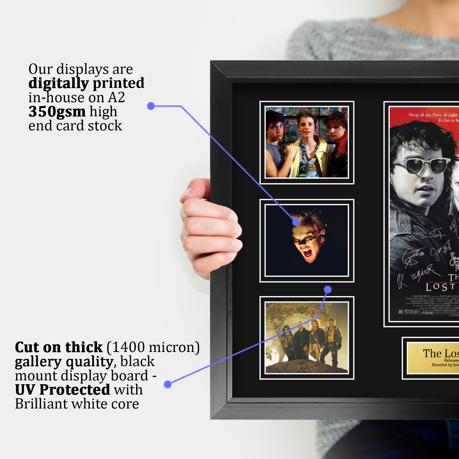 Lost Boys Ideal Gift Printed Framed Autograph Picture to Movie Memorabilia Fans - Picture 25 of 45