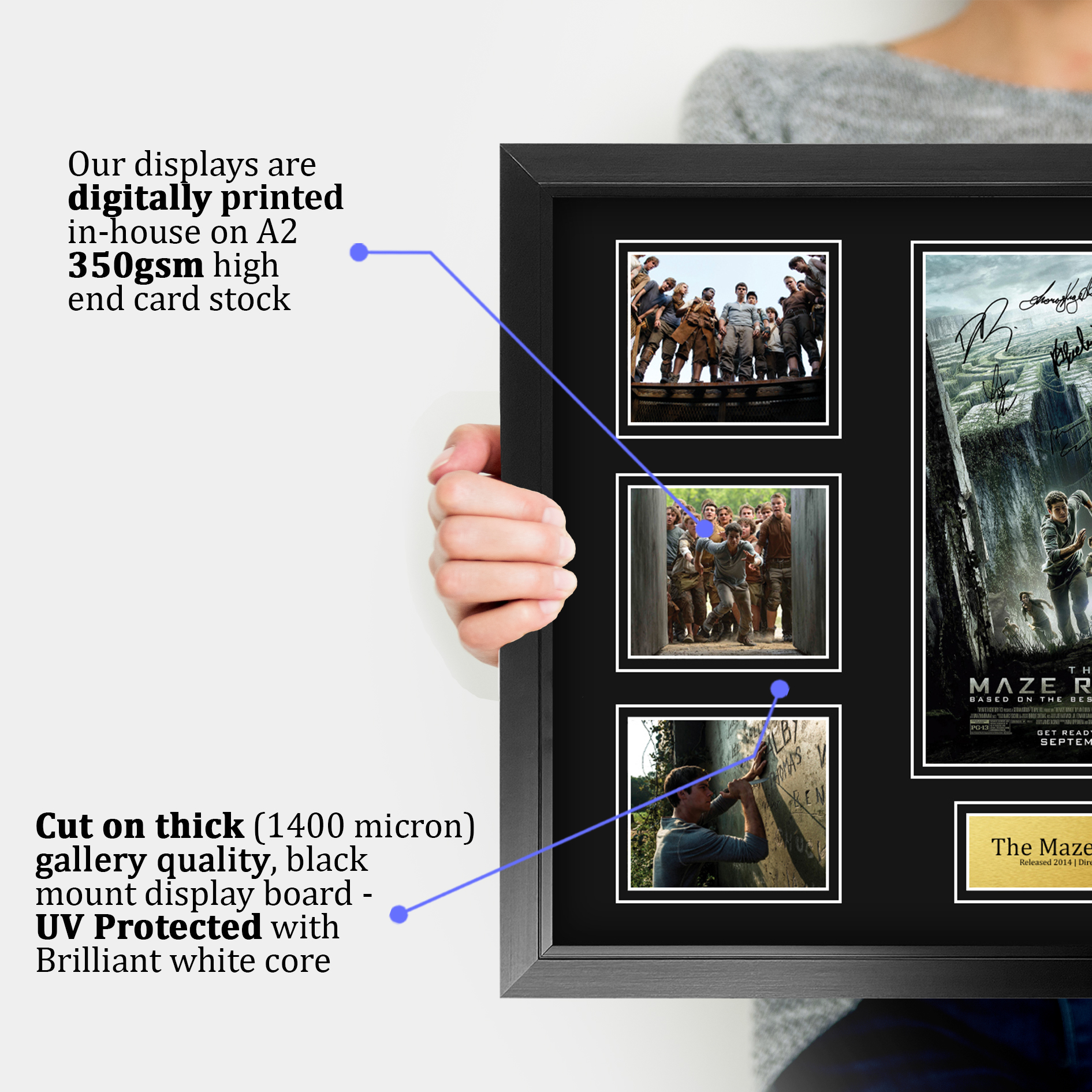 The Maze Runner Excellent Gift Idea Printed Poster Framed Picture for Movie Fans - Picture 18 of 57