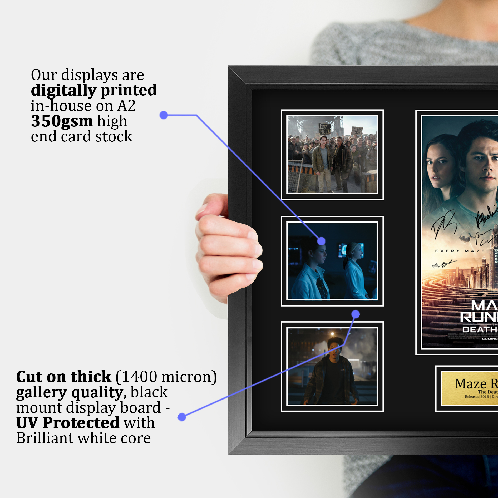 The Maze Runner Excellent Gift Idea Printed Poster Framed Picture for Movie Fans - Picture 4 of 57