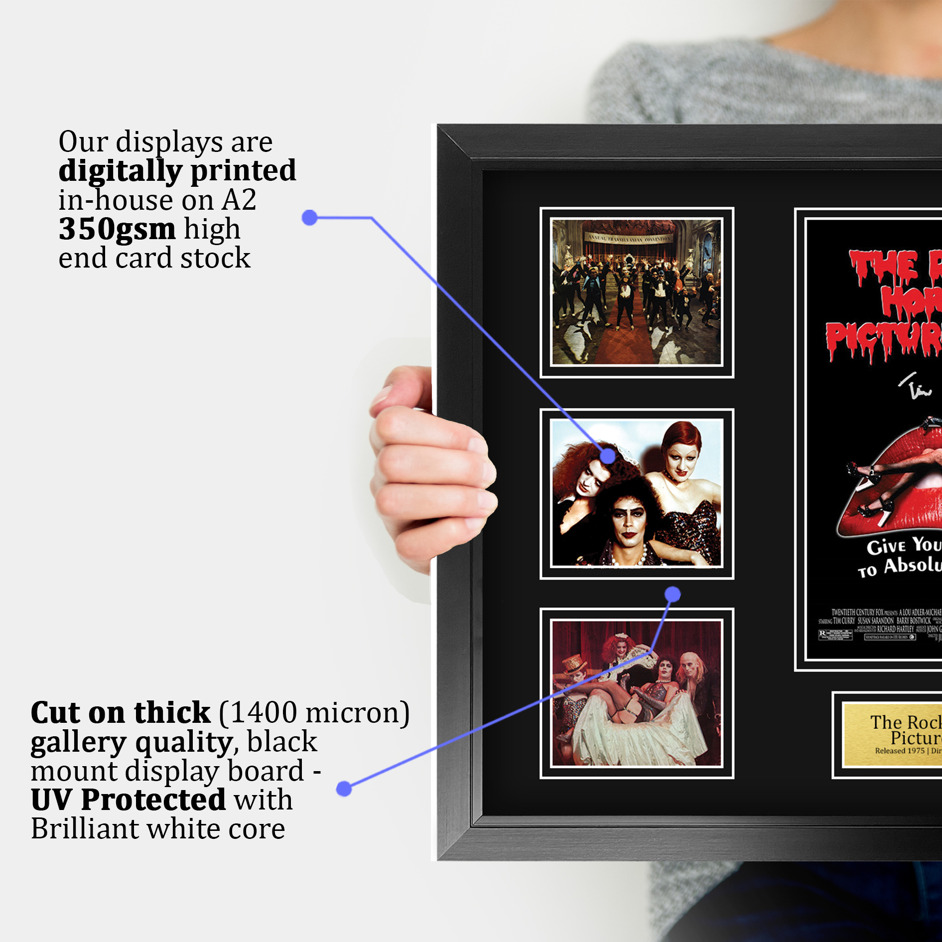 The Rocky Horror Picture Show Gift Framed Autograph Picture Print to Movie Fans - Picture 55 of 59
