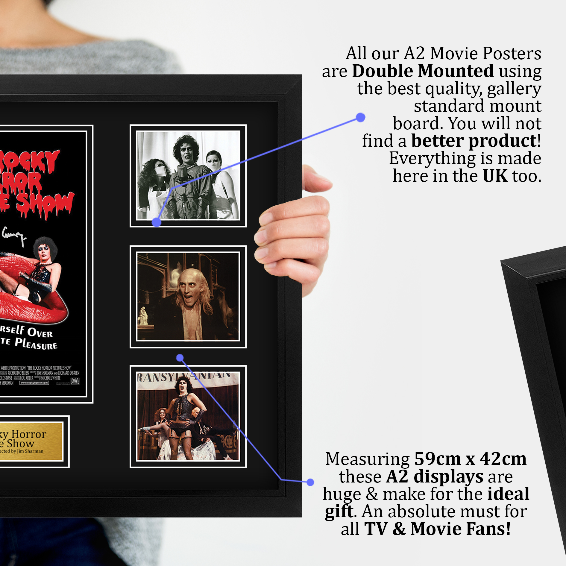 The Rocky Horror Picture Show Gift Framed Autograph Picture Print to Movie Fans - Picture 56 of 59