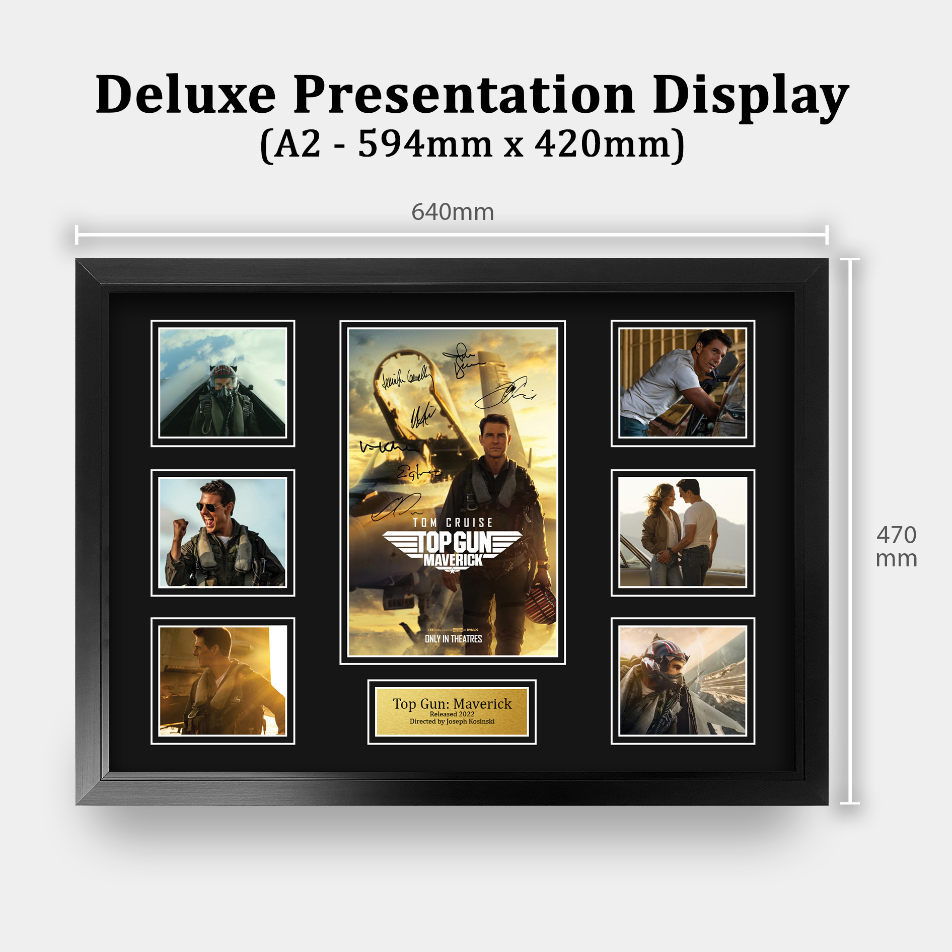 Top Gun Maverick Cool Gift Idea Framed Autograph Picture Print to Movie Fans - Picture 54 of 59