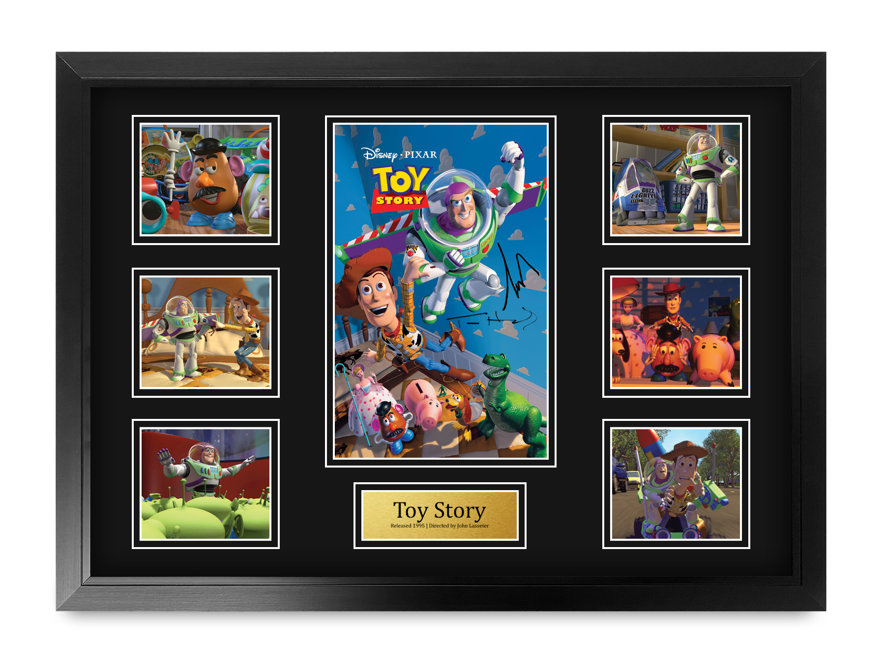 Toy Story Gift Poster Framed Autograph Picture Print for Movie