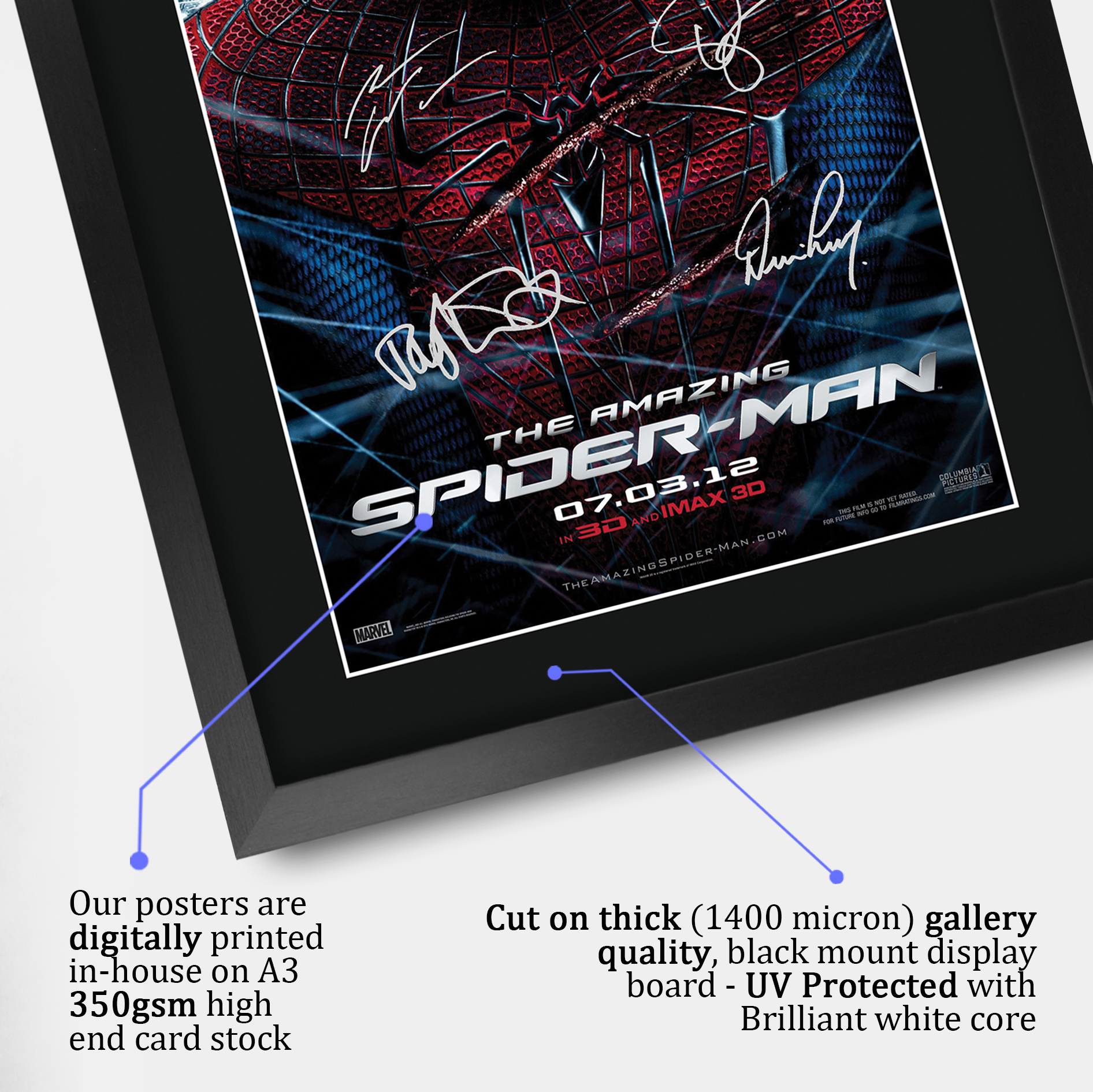 Amazing Spider-Man 1 Cool Gift Idea Printed Poster Framed Picture for Movie Fans - Picture 12 of 29