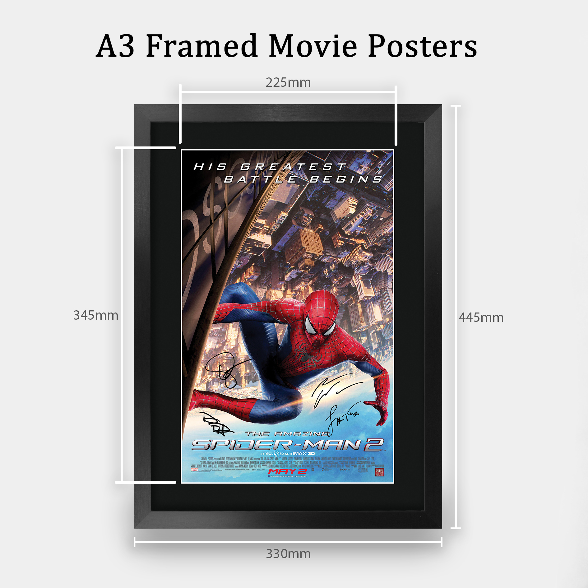 Amazing Spider-Man 1 Cool Gift Idea Printed Poster Framed Picture for Movie Fans - Picture 17 of 29