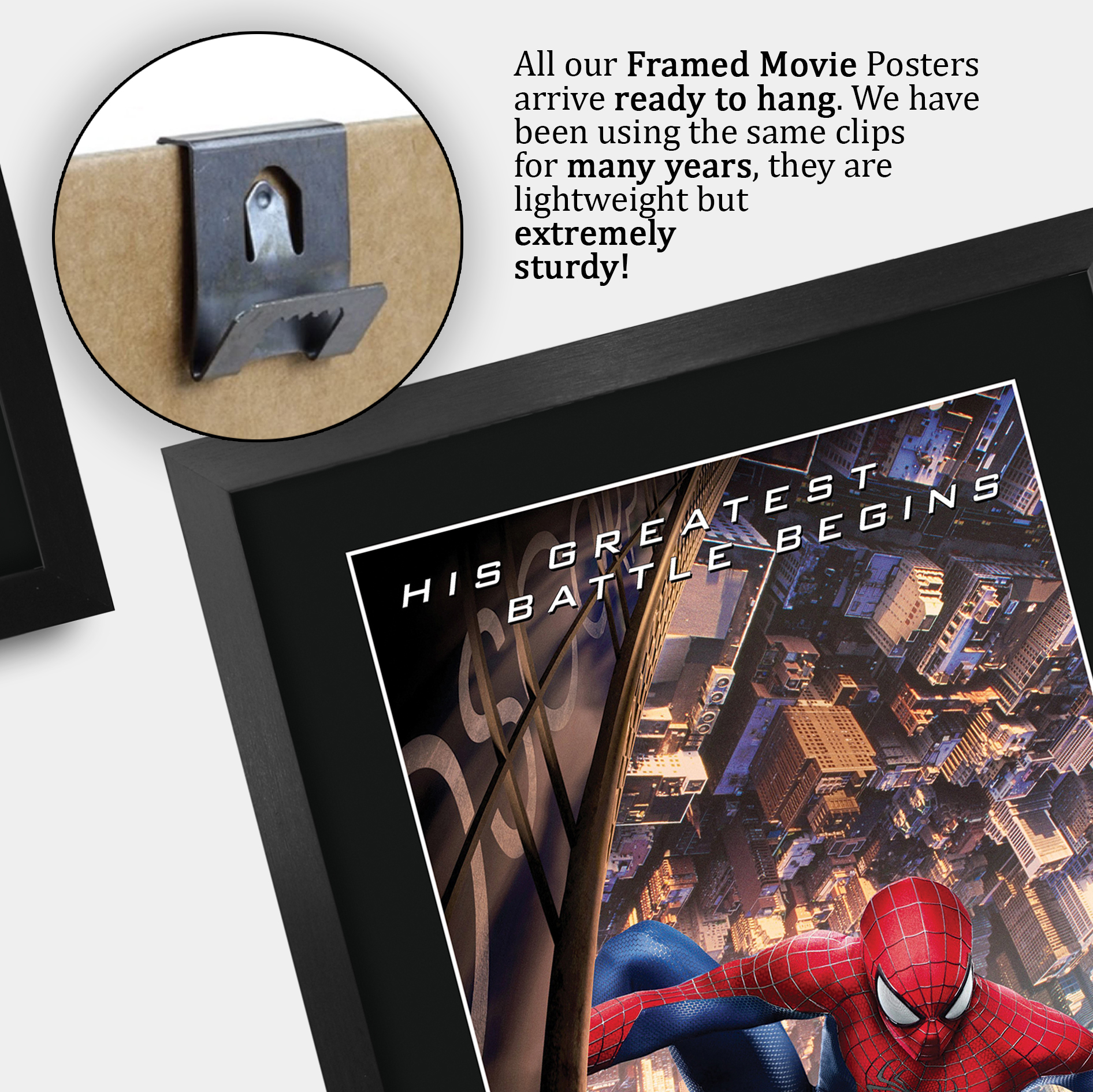 Amazing Spider-Man 1 Cool Gift Idea Printed Poster Framed Picture for Movie Fans - Picture 20 of 29