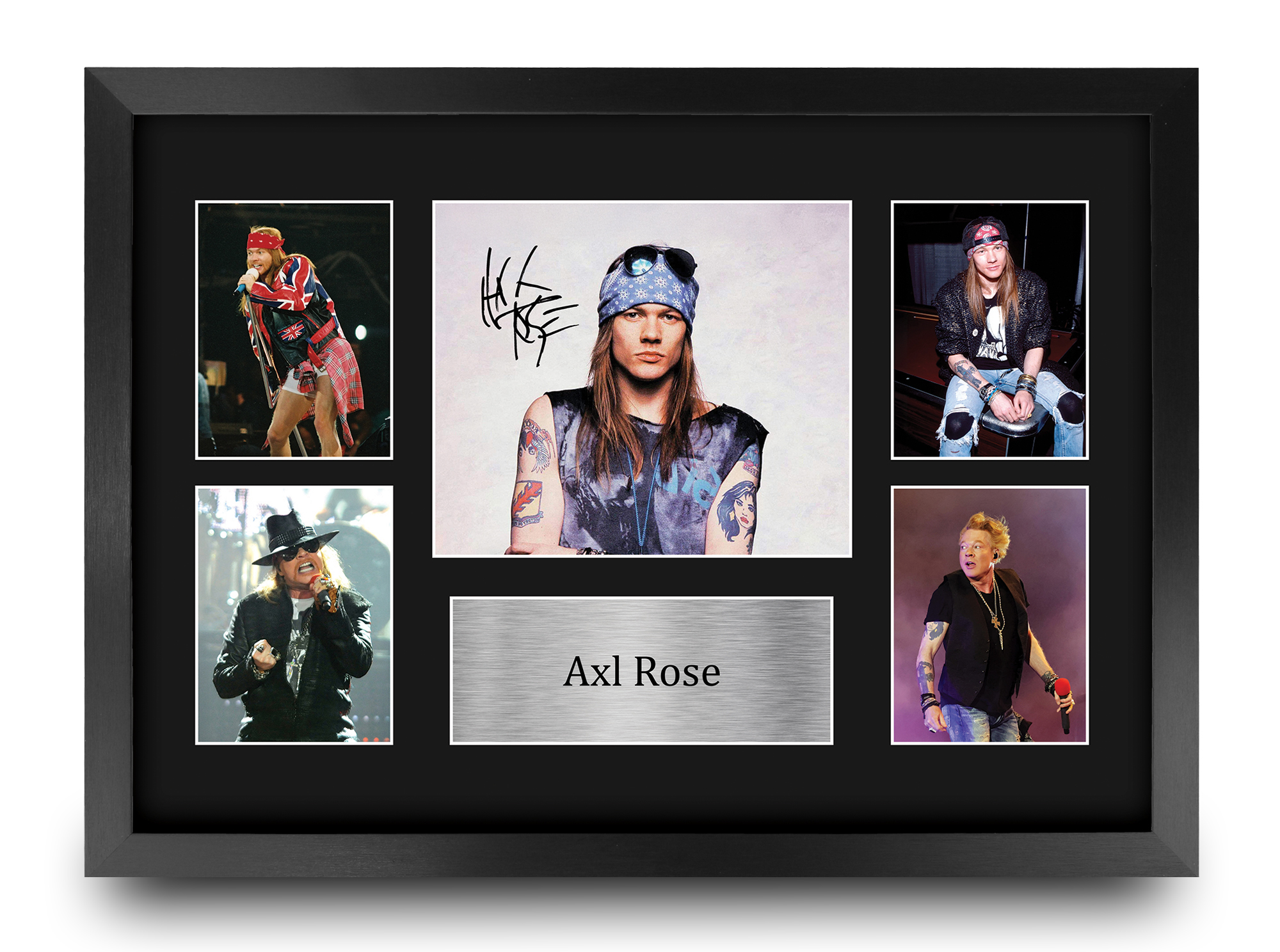 Axl Rose Signed Pre Printed Autograph A4 Photo Gift For a Guns n
