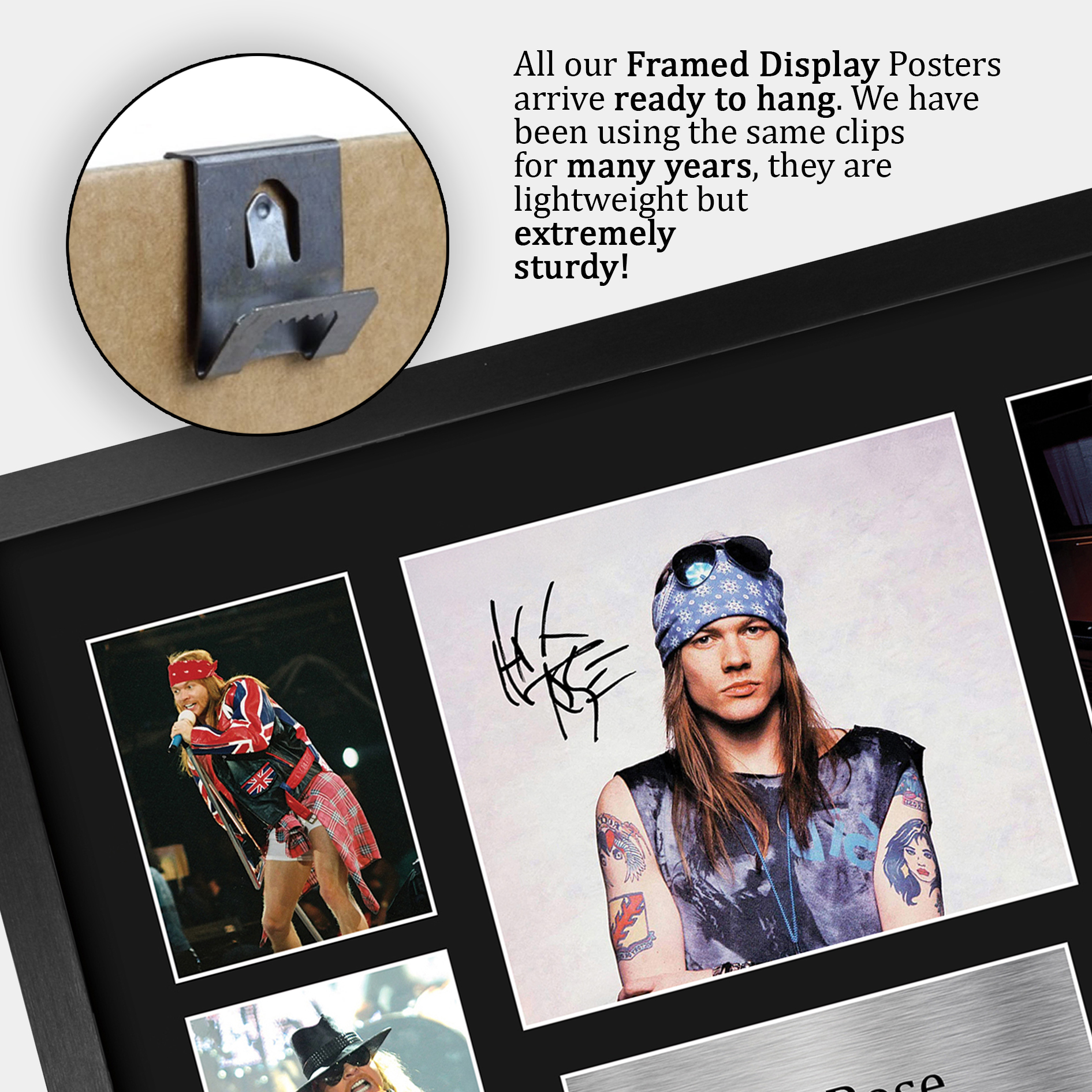 Axl Rose Signed Pre Printed Autograph A4 Photo Gift For a