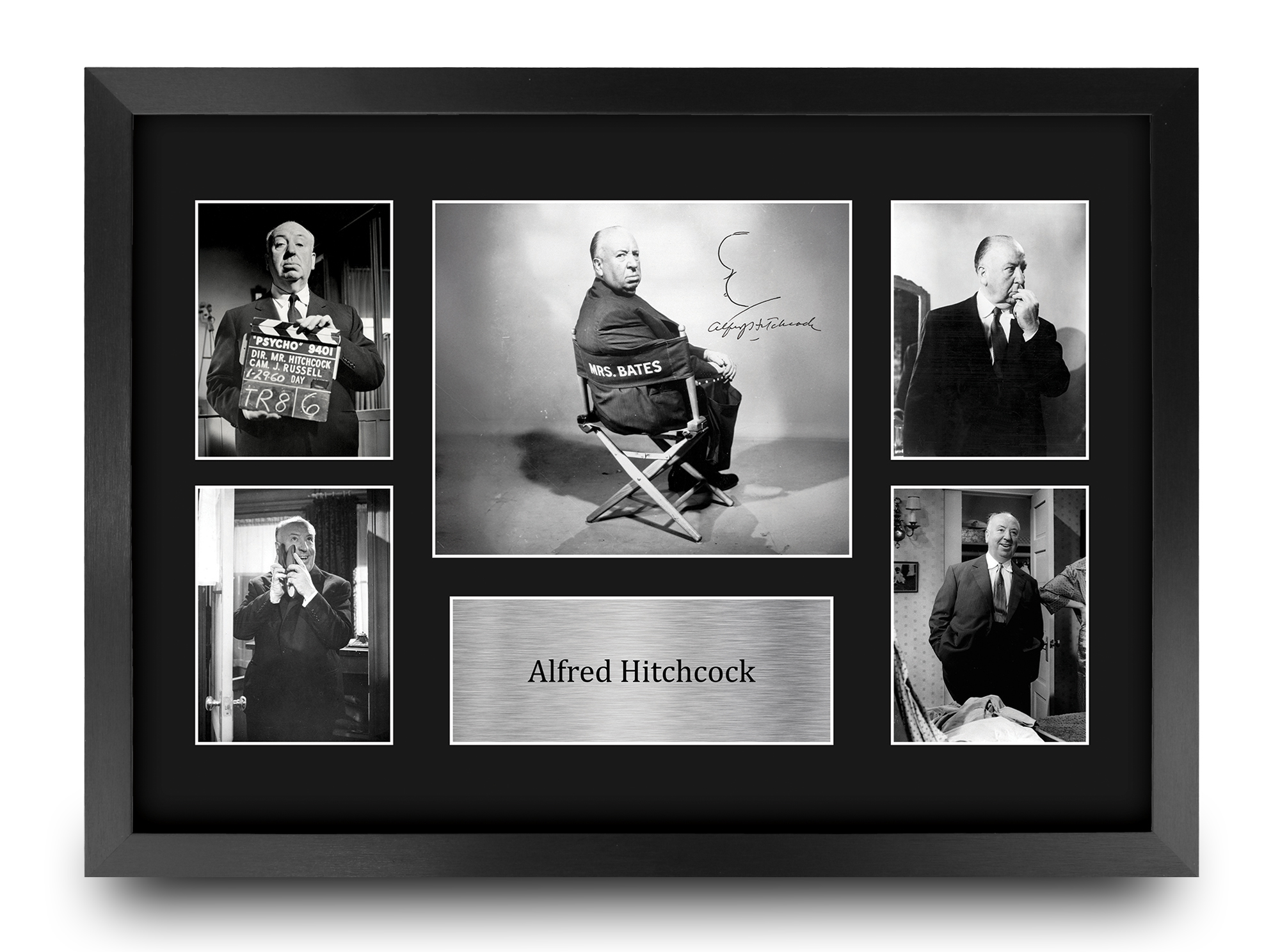 Alfred Hitchcock Psycho Gift Idea Framed Autograph Picture Print to Movie Fans - Picture 18 of 24