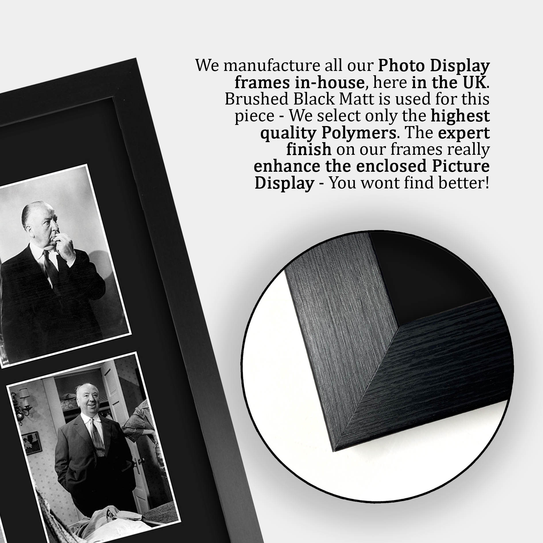 Alfred Hitchcock Psycho Gift Idea Framed Autograph Picture Print to Movie Fans - Picture 23 of 24