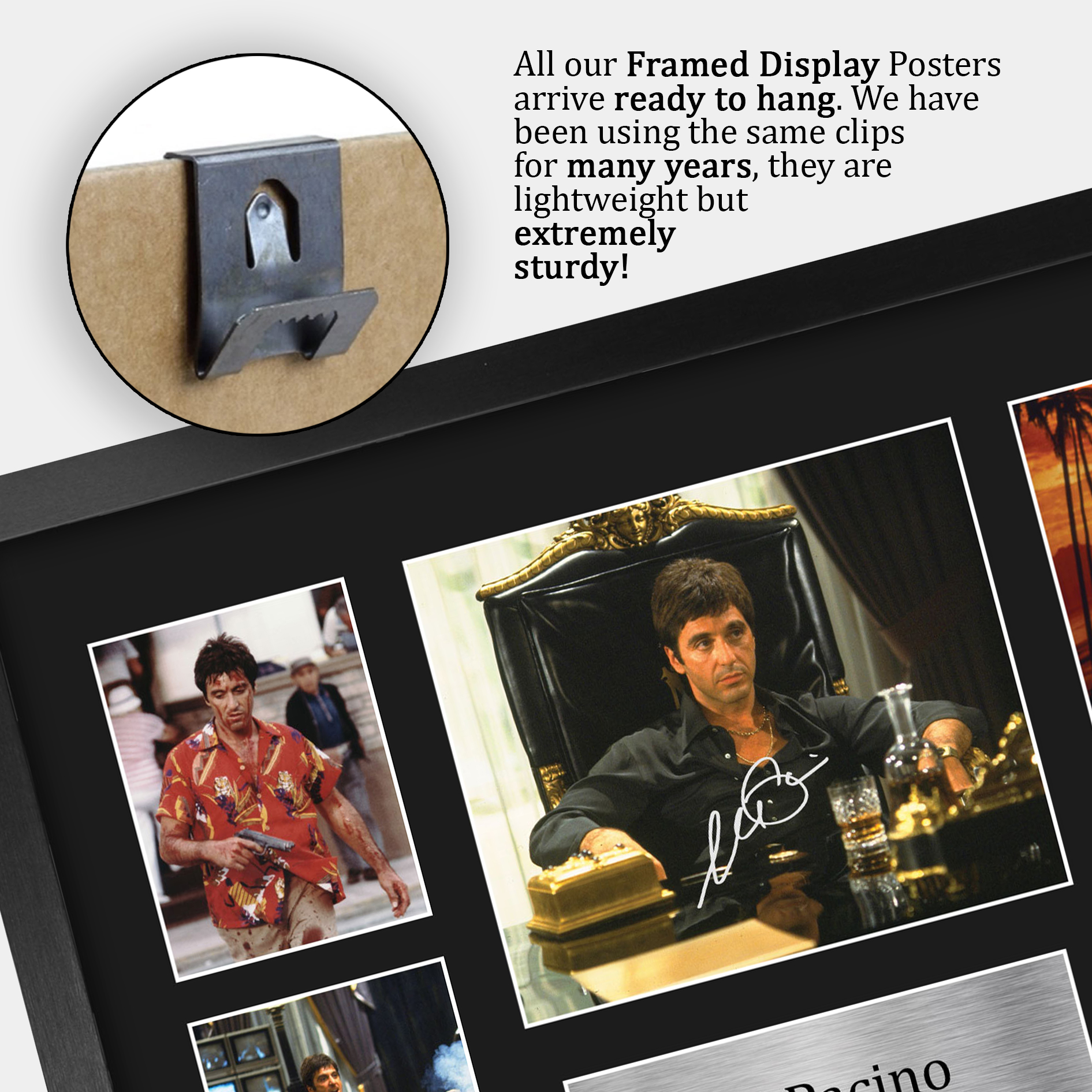 Scarface Ideal Gift Printed Framed Autograph Picture to Movie Memorabilia Fans - Picture 14 of 59