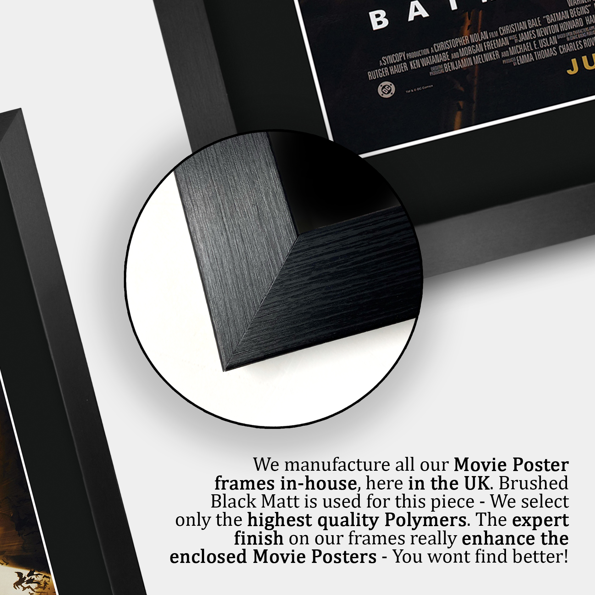 Batman Begins Excellent Gift Idea Printed Poster Framed Picture for Movie Fans - Picture 42 of 85
