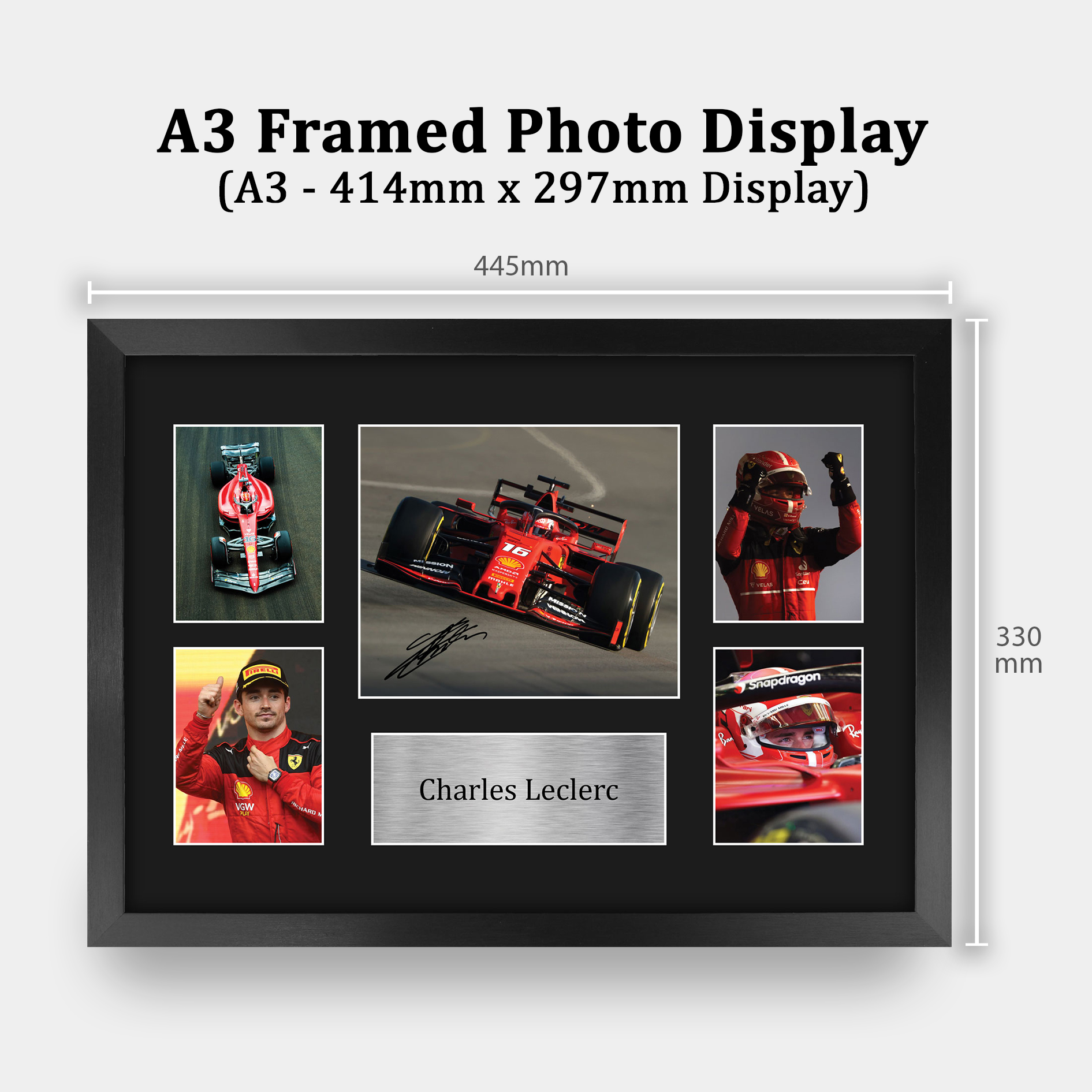Charles Leclerc ottima idea regalo stampe fotografiche incorniciate per appassionati di F1 Formula 1 - Foto 18 di 31