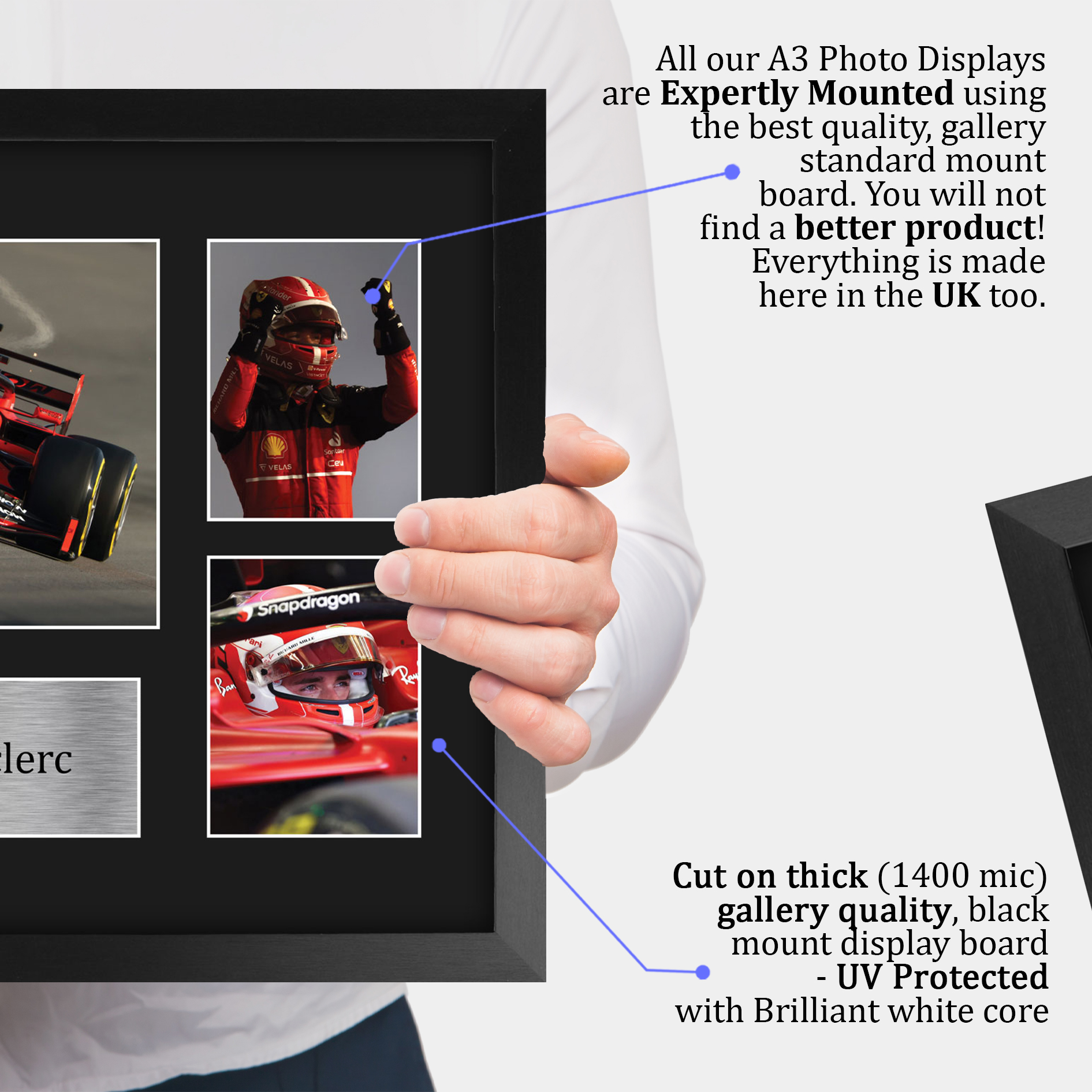 Charles Leclerc ottima idea regalo stampe fotografiche incorniciate per appassionati di F1 Formula 1 - Foto 20 di 31