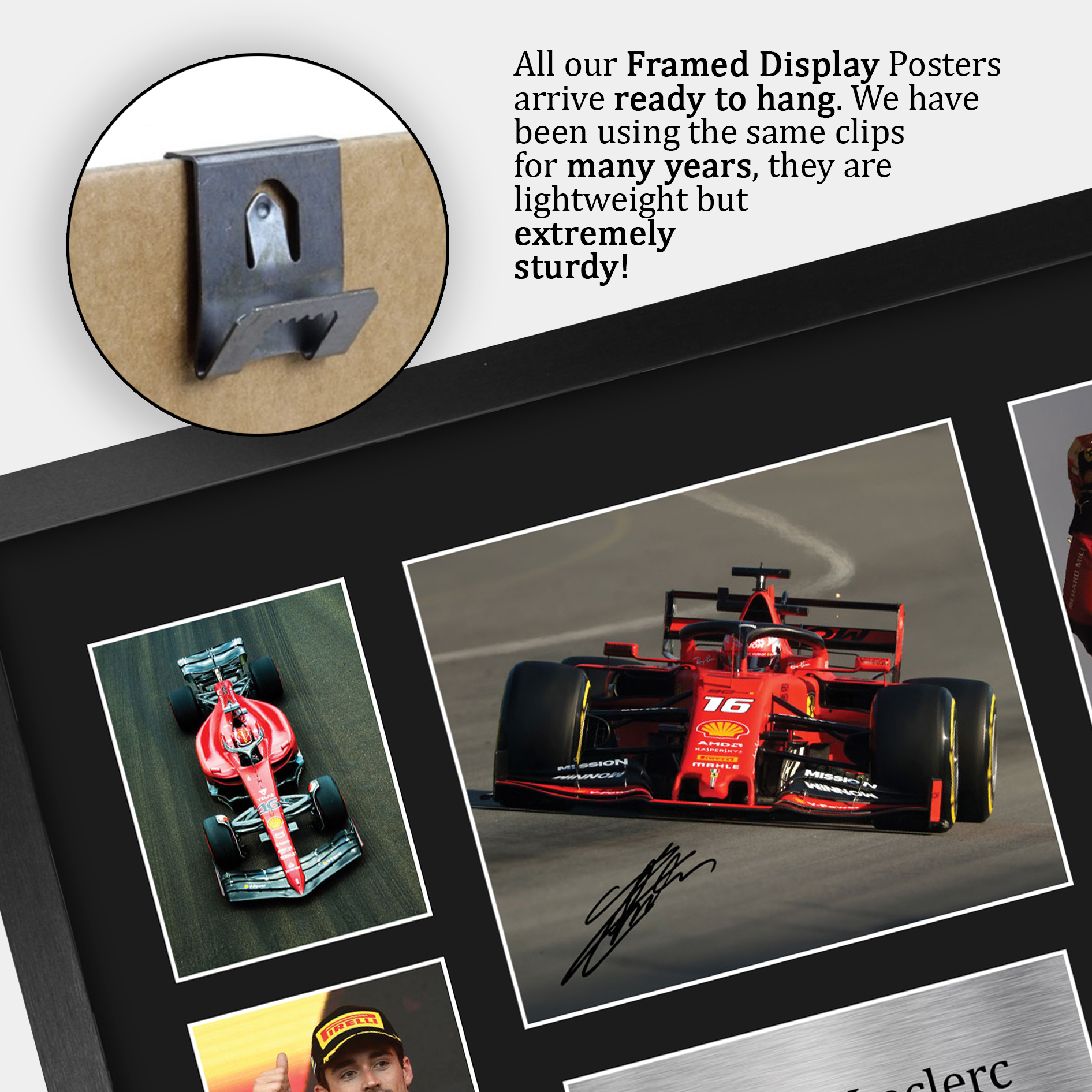 Charles Leclerc ottima idea regalo stampe fotografiche incorniciate per appassionati di F1 Formula 1 - Foto 21 di 31