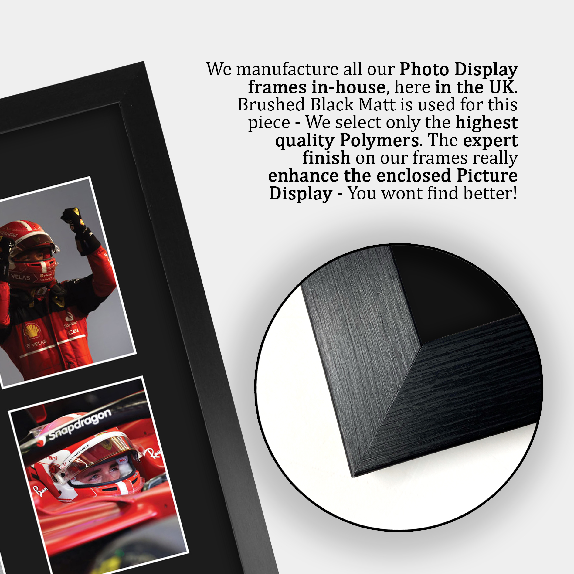 Charles Leclerc ottima idea regalo stampe fotografiche incorniciate per appassionati di F1 Formula 1 - Foto 22 di 31