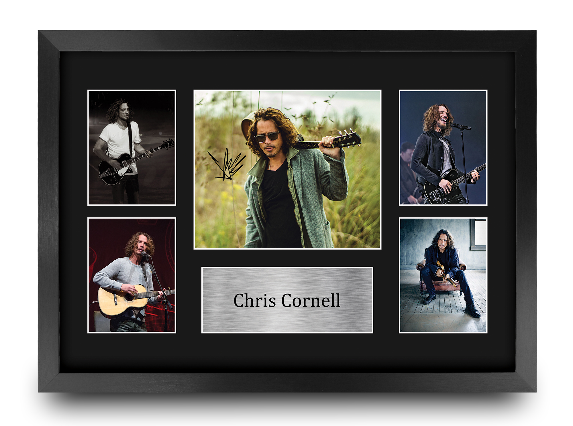 Chris Cornell signiertes vorgedrucktes Autogramm A4 Fotogeschenk für einen Soundgarden Fan - Bild 18 von 24