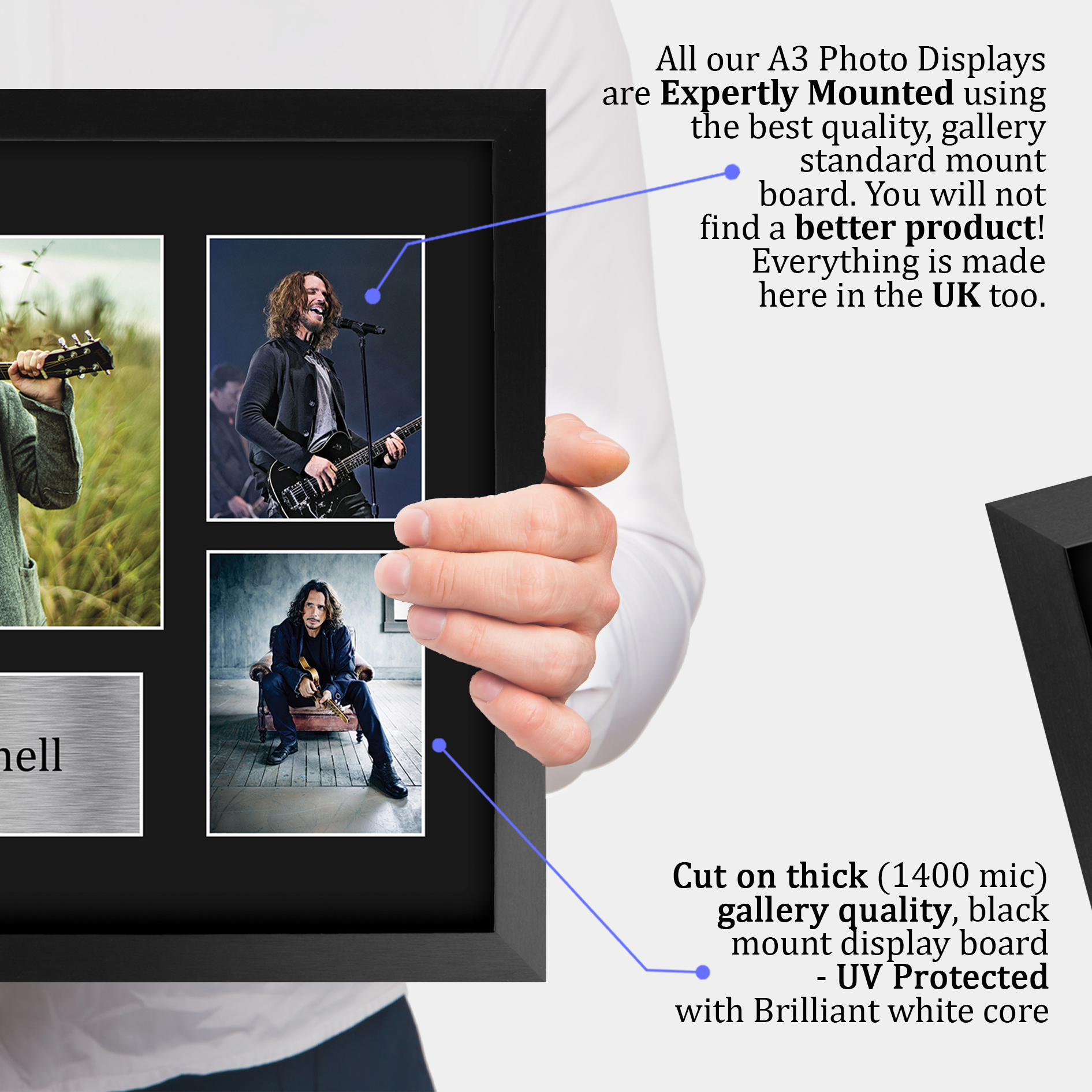 Chris Cornell signiertes vorgedrucktes Autogramm A4 Fotogeschenk für einen Soundgarden Fan - Bild 21 von 24
